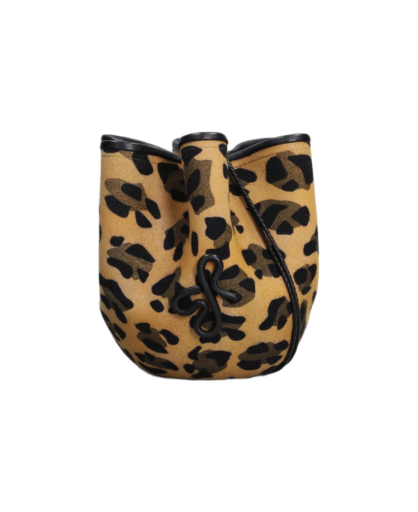 Ruslan Baginskiy The Hatbag Shoulder Bag In Animalier Wool - Animalier