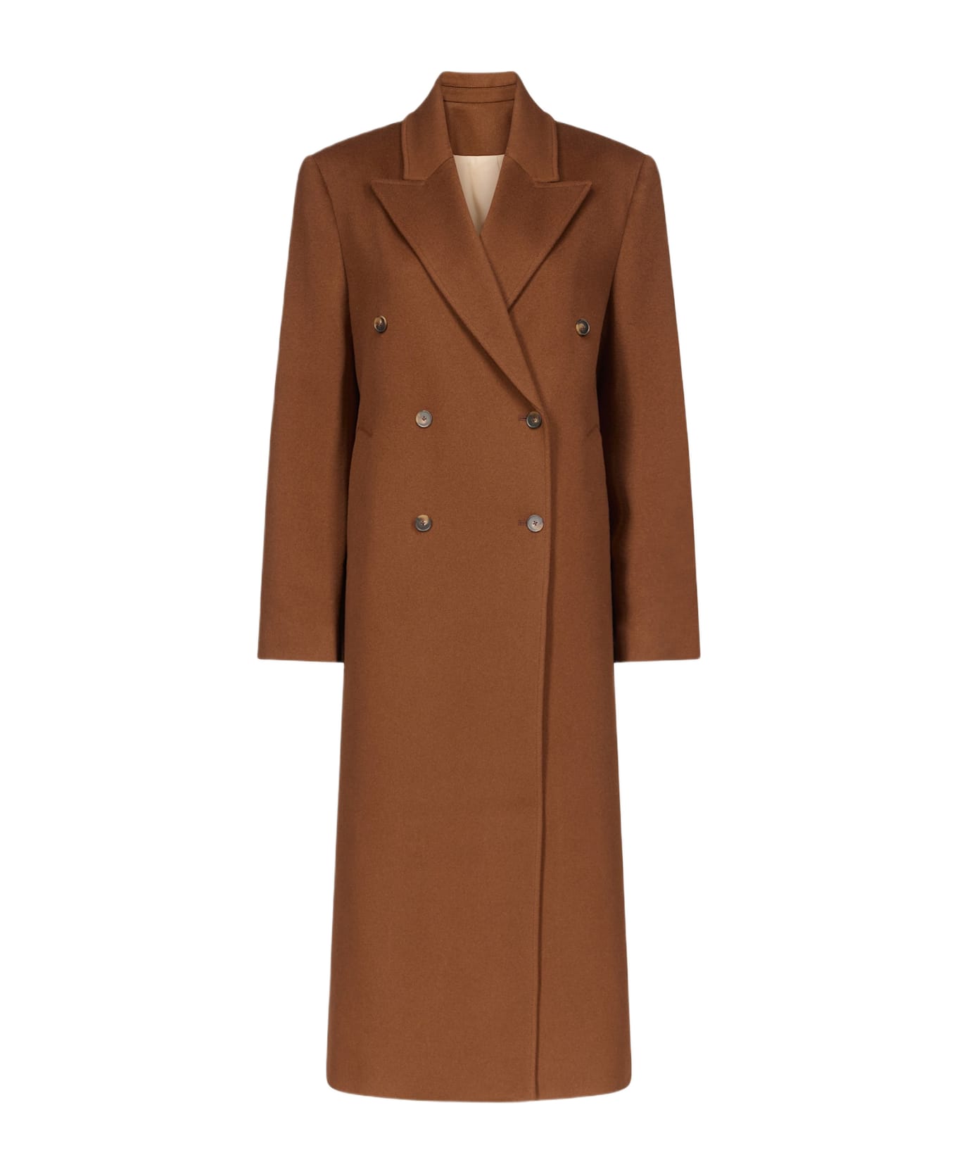 Loulou Studio Rosco Double Breasted Coat - Brown