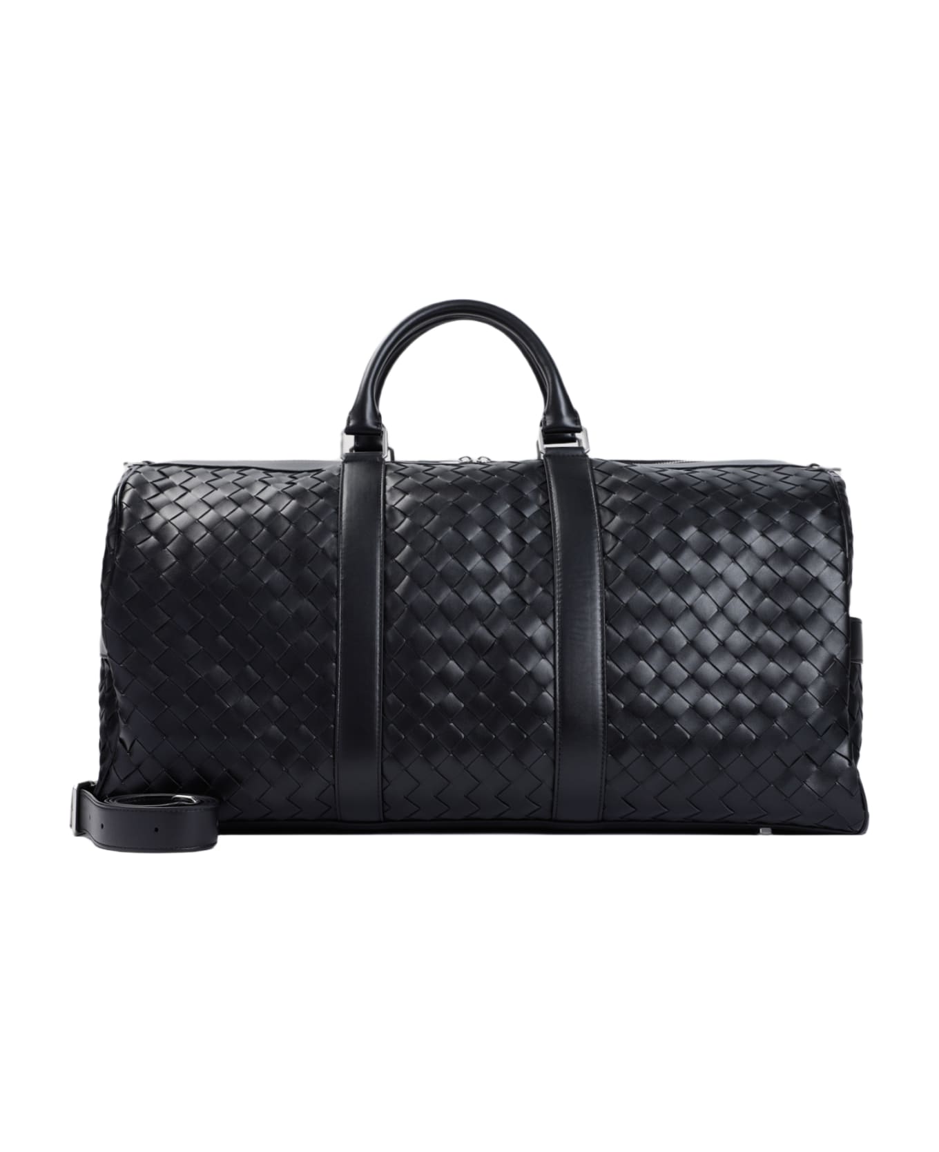 Bottega Veneta Medium Duffle Bag - Black Silver