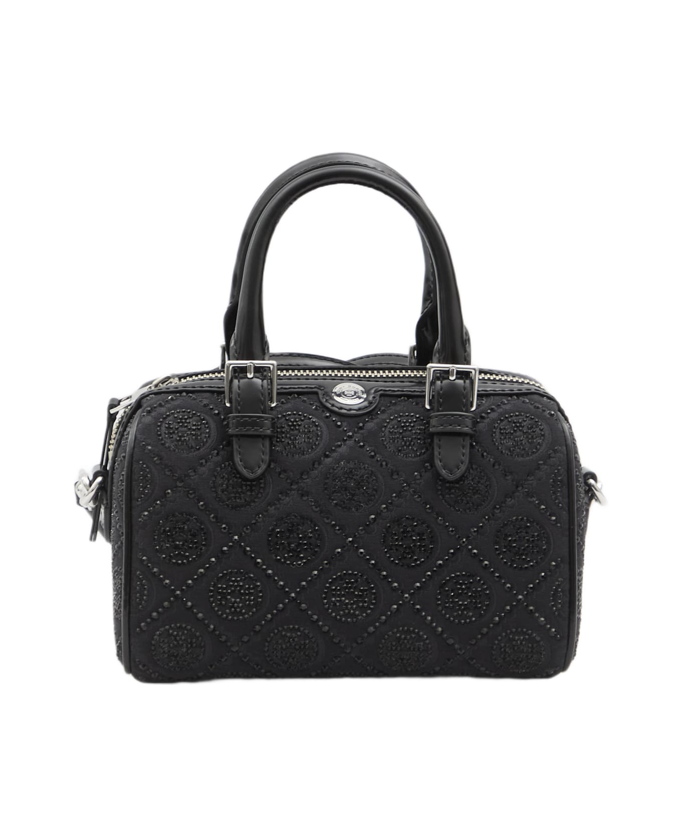 Tory Burch T Monogram Hotfix Petite Barrel Bag - BLACK