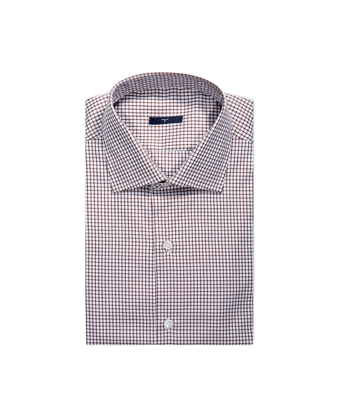 Larusmiani Tailored Cotton Shirt Hyde Park Shirt - Brown