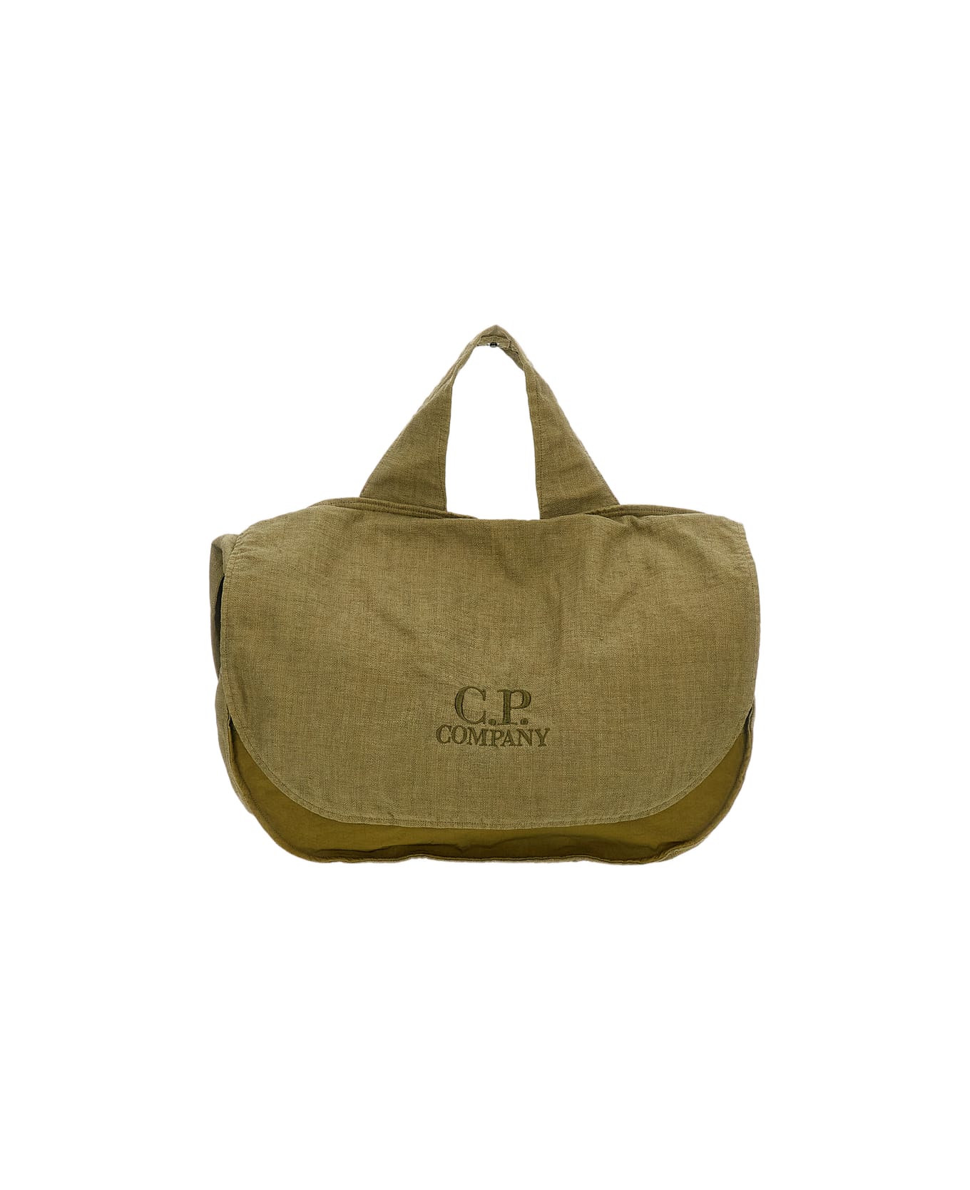 C.P. Company Raffia Shopping Bag - Green