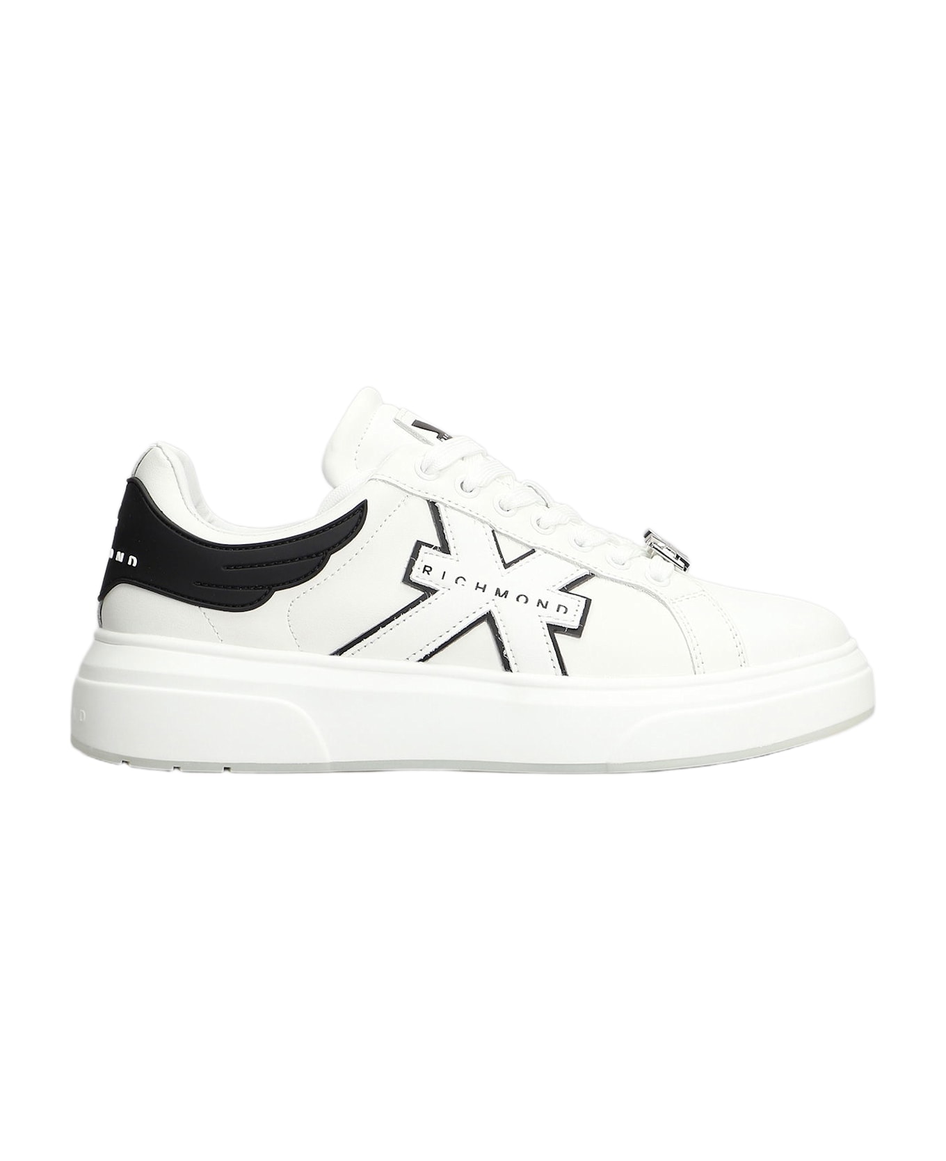 John Richmond Sneakers In White Leather - white