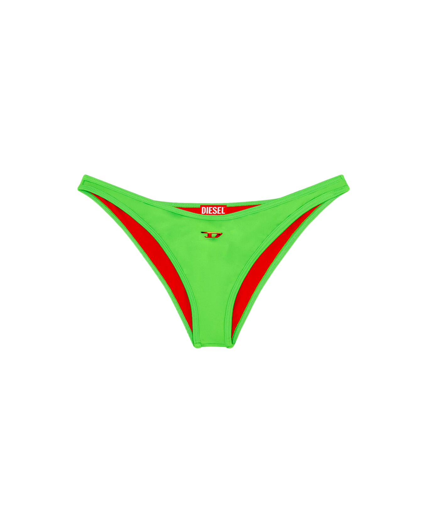 Diesel Bfpn-punchy-x Neon green lycra swim panties with Oval D logo - Bfpn Punchy  X - Verde fluo