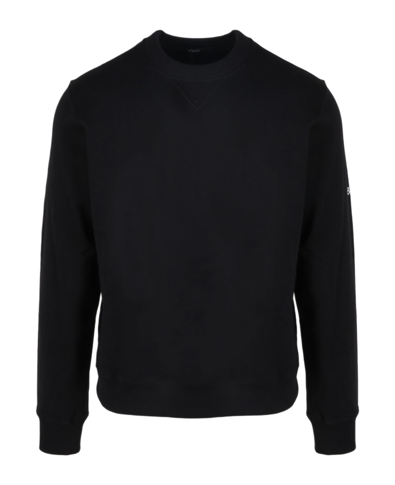 14 Bros Basic Crewneck Sweatshirt - Black フリース