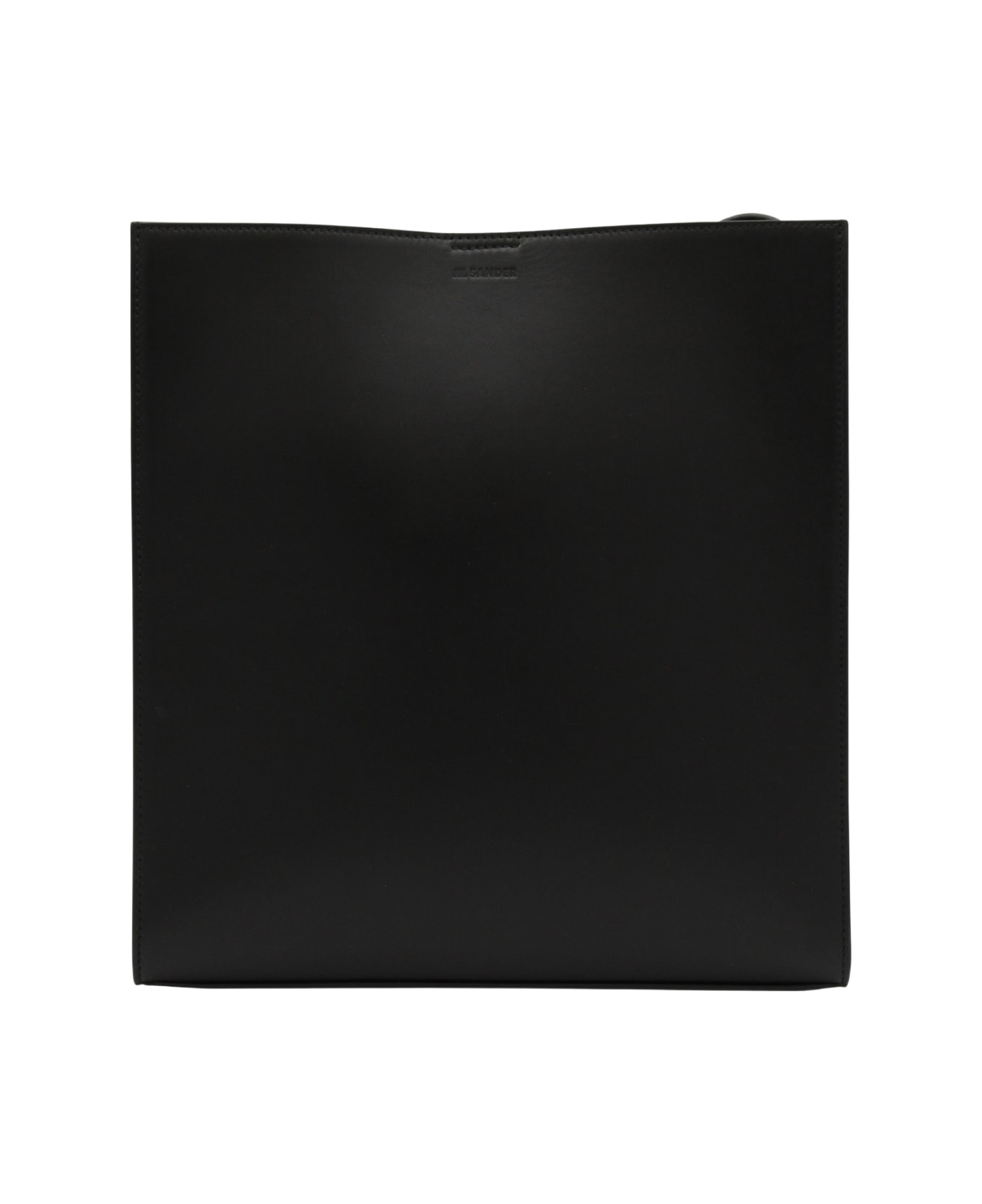 Jil Sander Black Leather Tangle Medium Crossbody Bag - Black