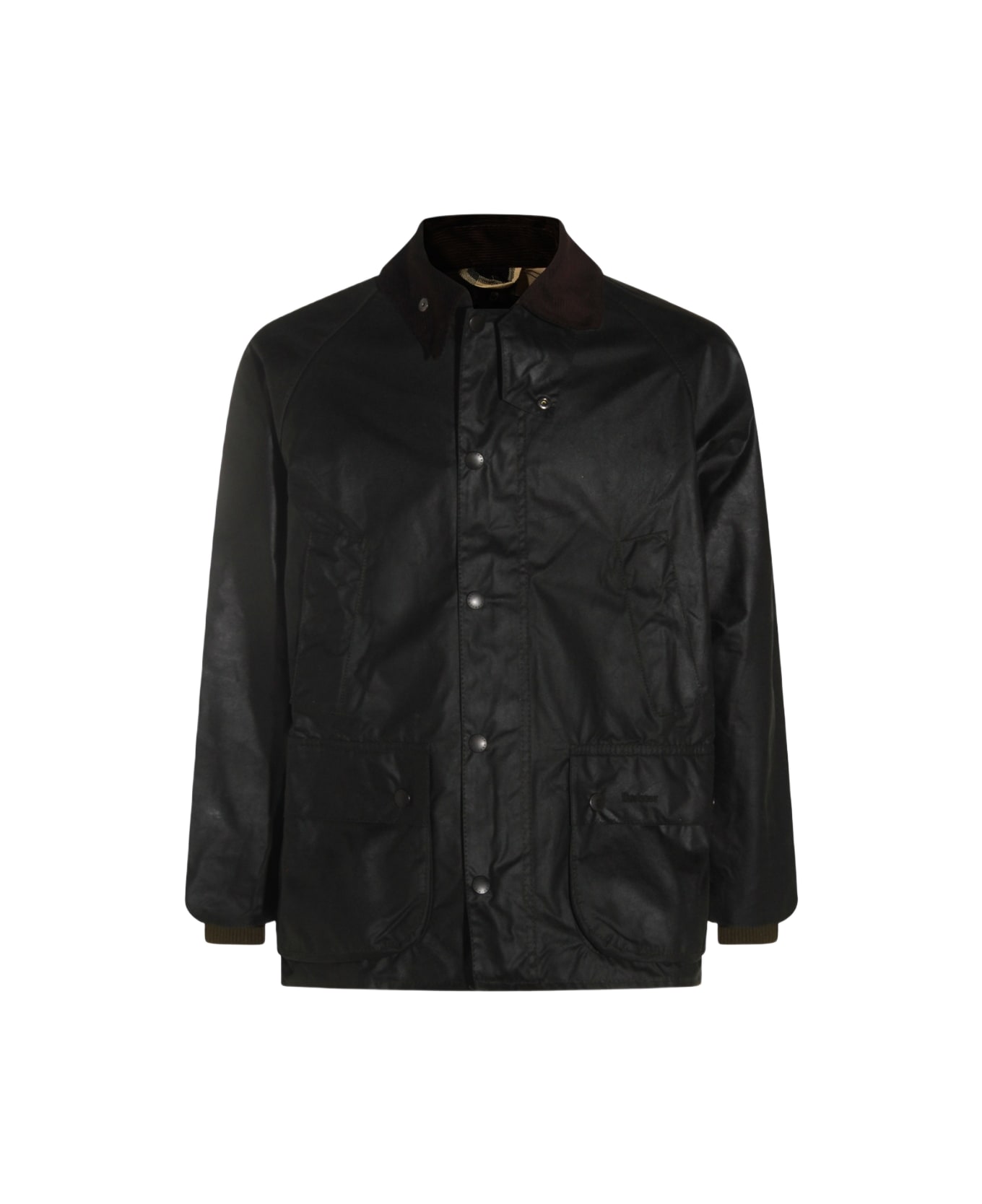 Barbour Black Cotton Casual Jacket - SAGE