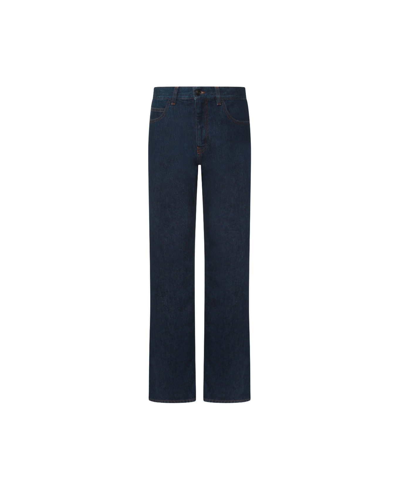 The Row Dark Blue Cotton Jeans - Blue