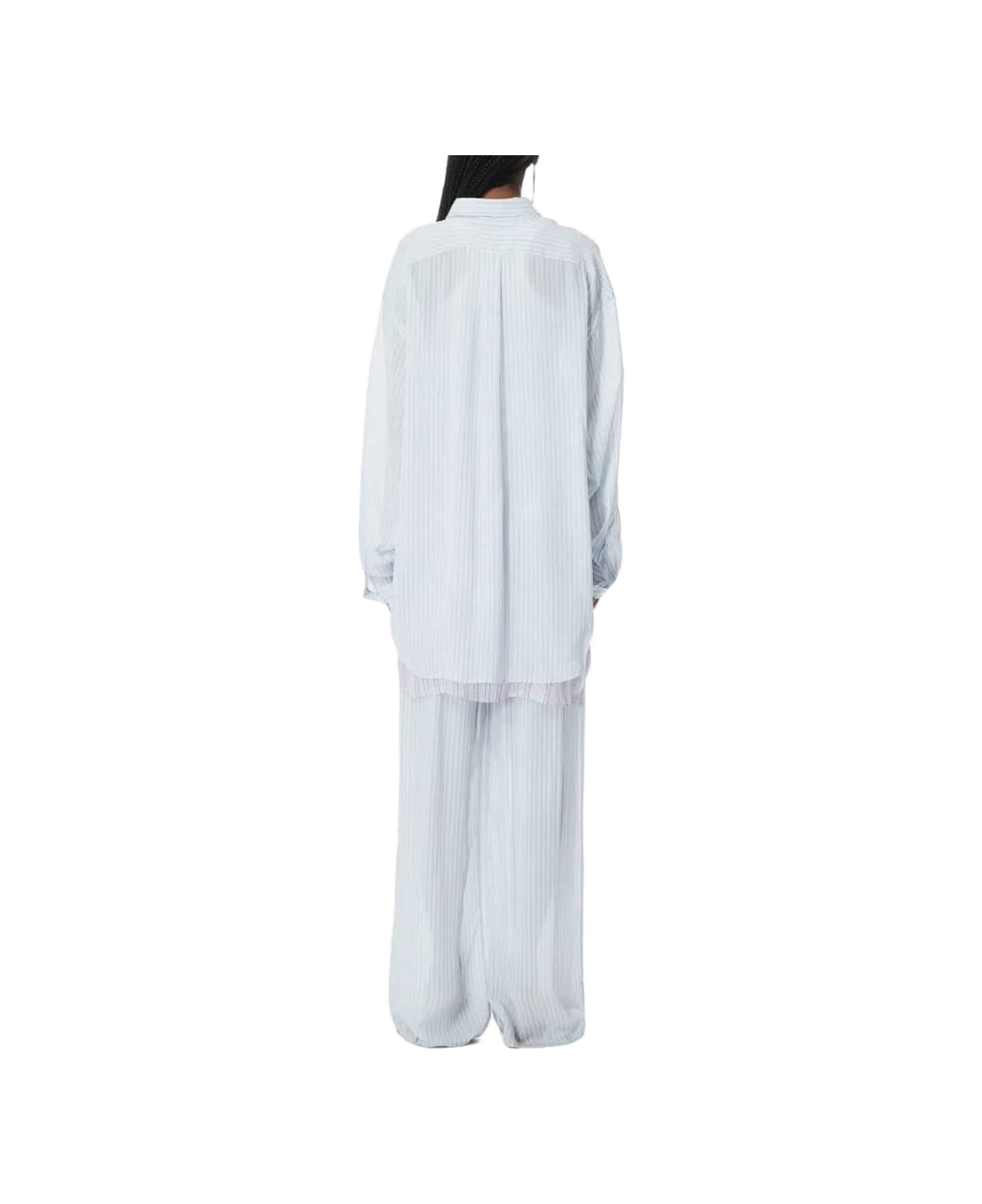 Alexander Wang Oversized Boyfriend Shirt - OXFORDBLUEWHITE