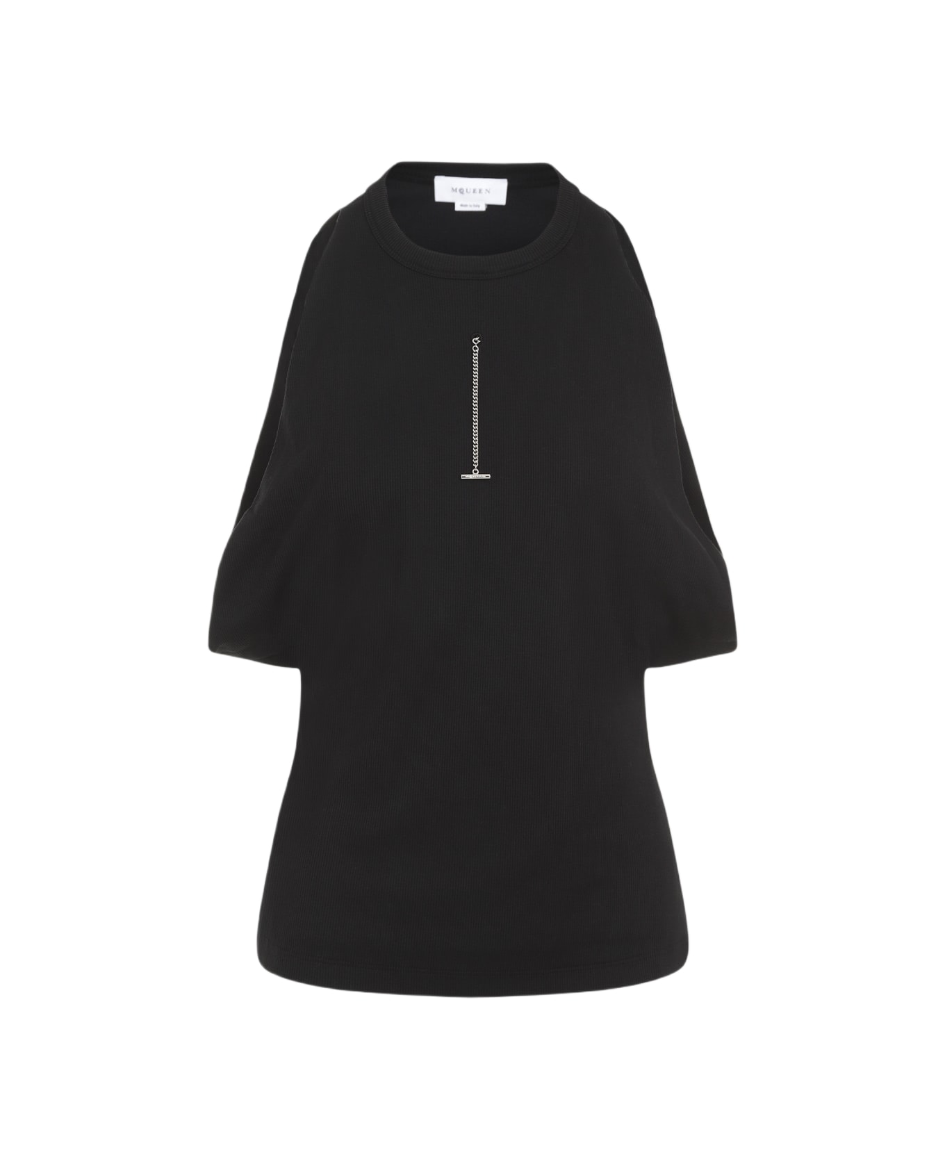 Alexander McQueen Ribbed Tank Top - Black