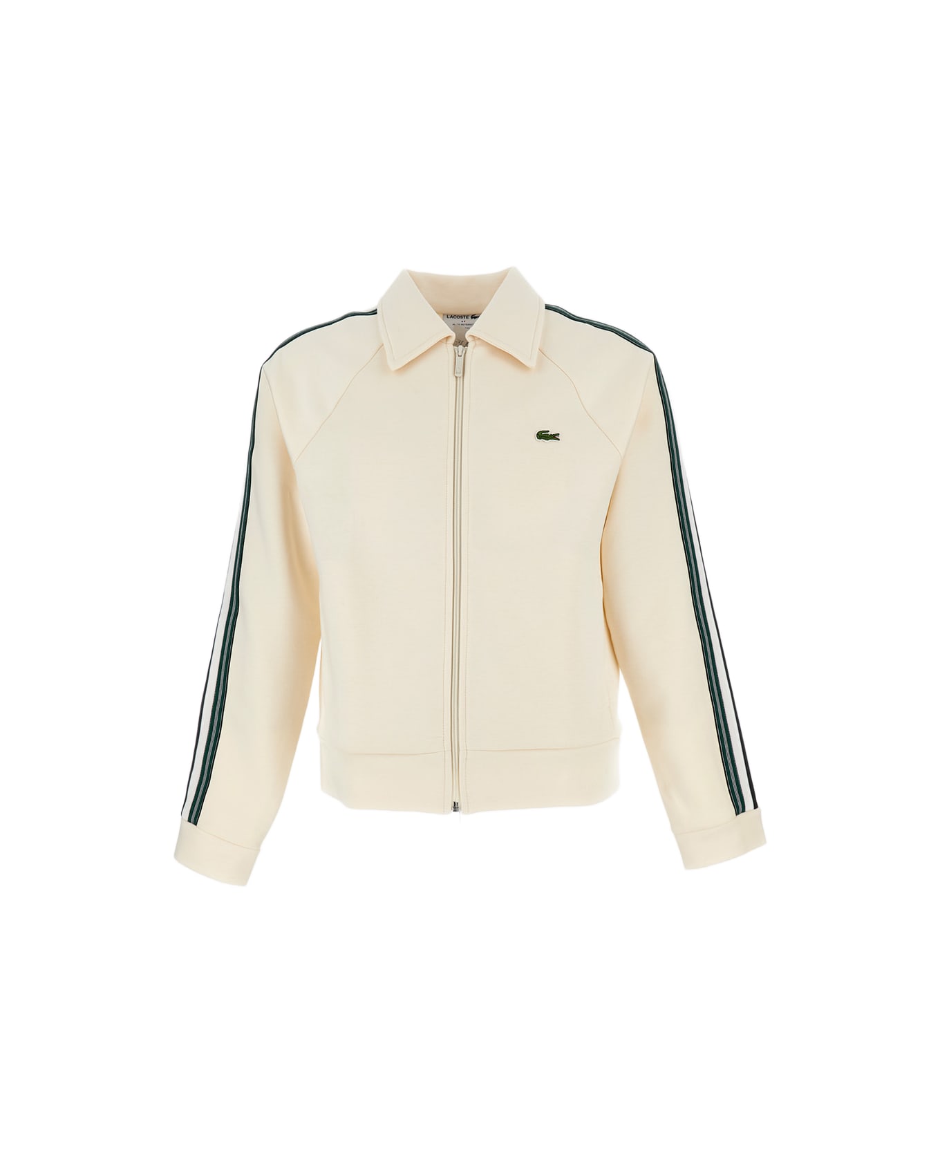 Lacoste Sweastshirt With Zip - White