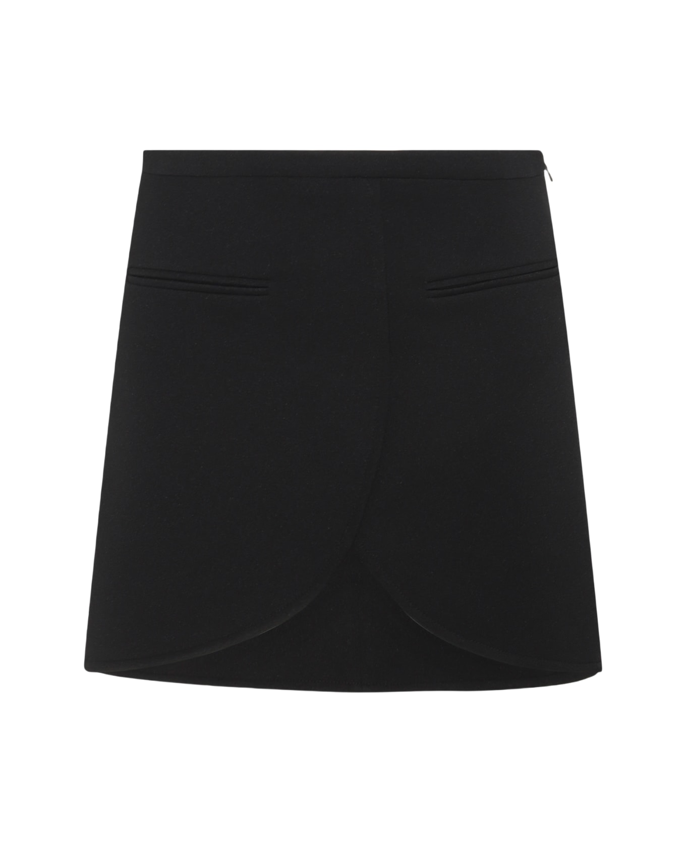 Courrèges Black Mini Skirt - Black