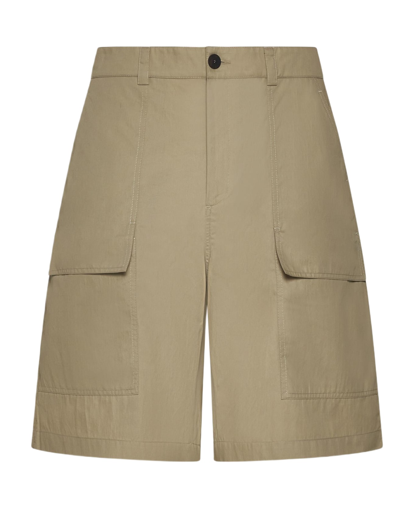 Studio Nicholson Tiller Cotton-blend Shorts - BEIGE