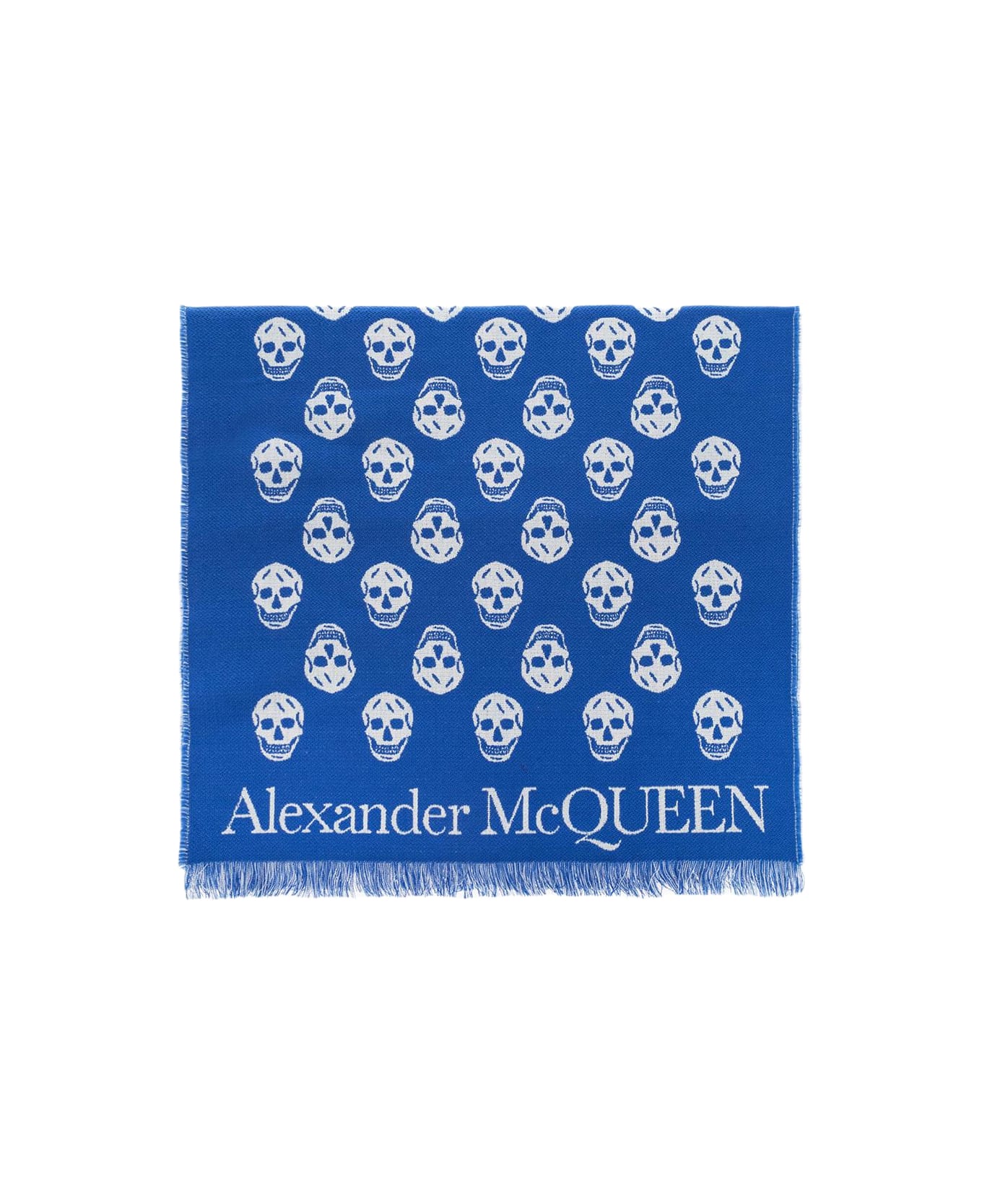 Alexander McQueen Wool Scarf - Bluette