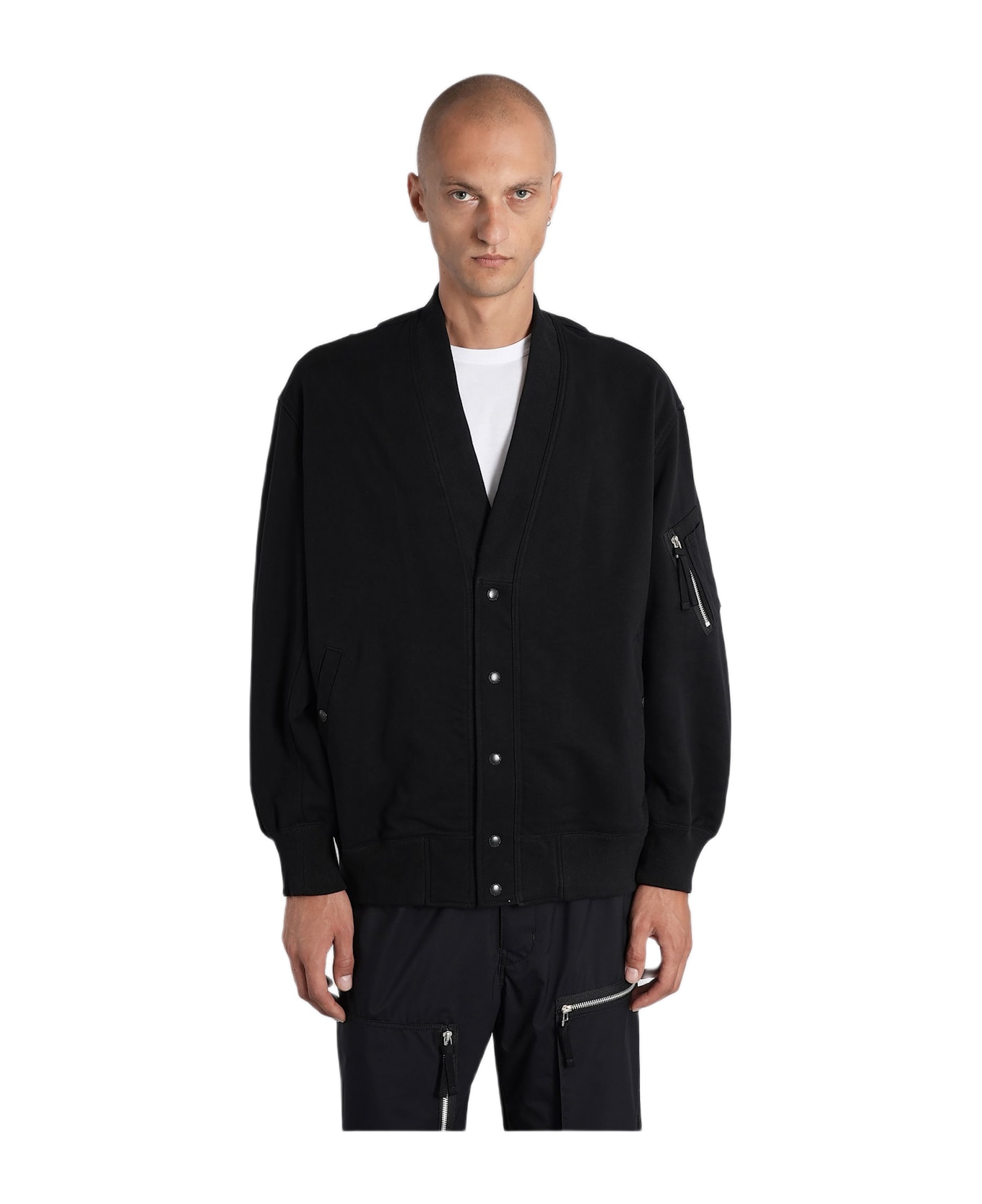 Comme des Garçons Homme Casual Jacket In Black Cotton - black