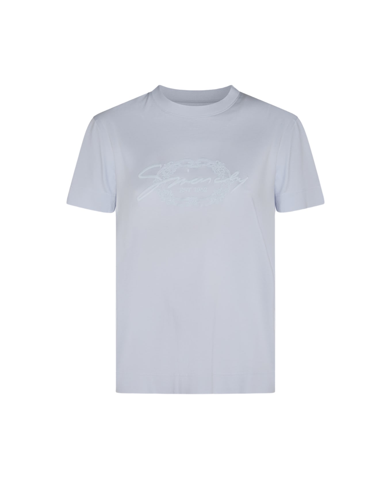 Givenchy Ligth Blue Cotton 4g Stars T-shirt - BABYBLUE