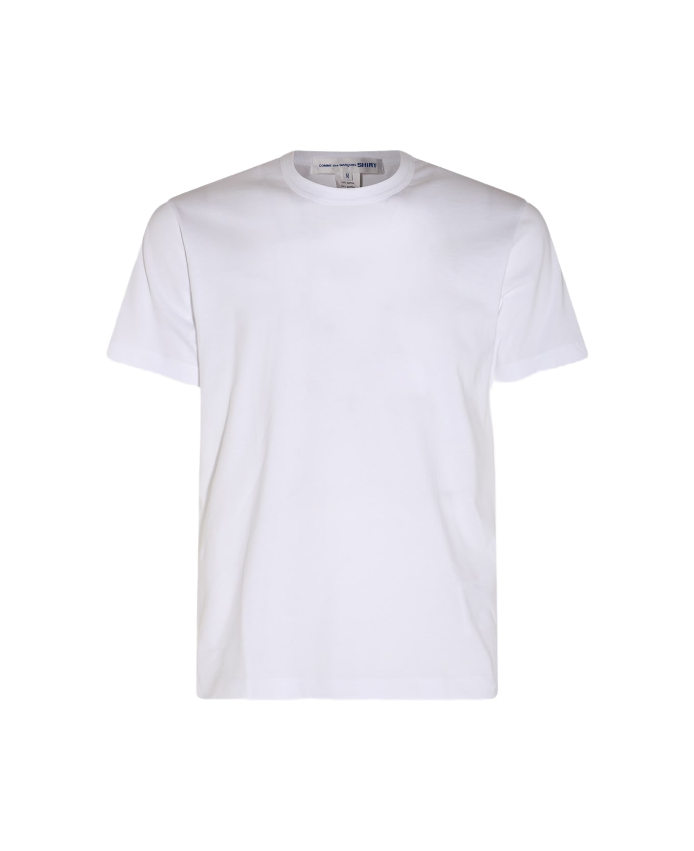 Comme des Garçons White Cotton T-shirt - TOP GREY