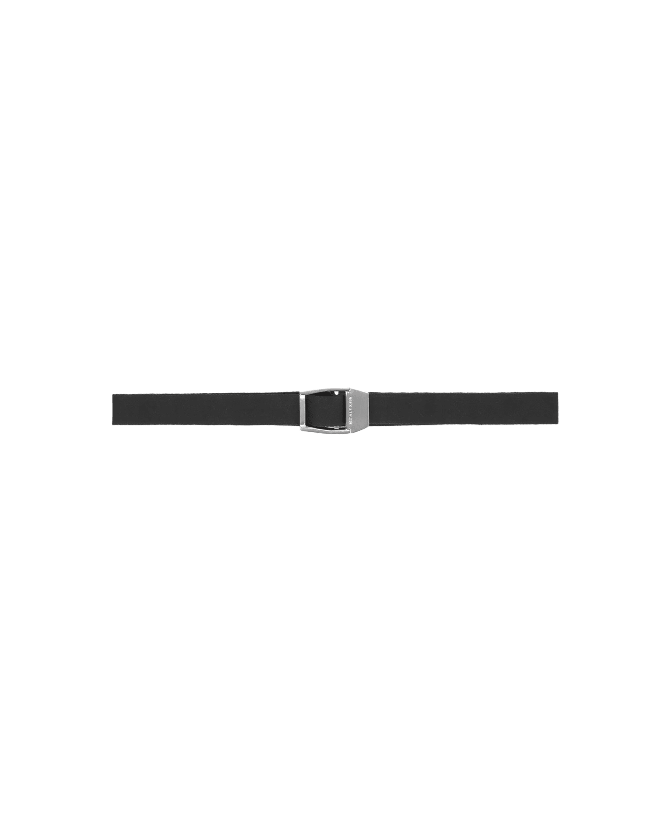 1017 ALYX 9SM Tribar Belt Black webbing belt with metal buckle - Triber belt - Nero