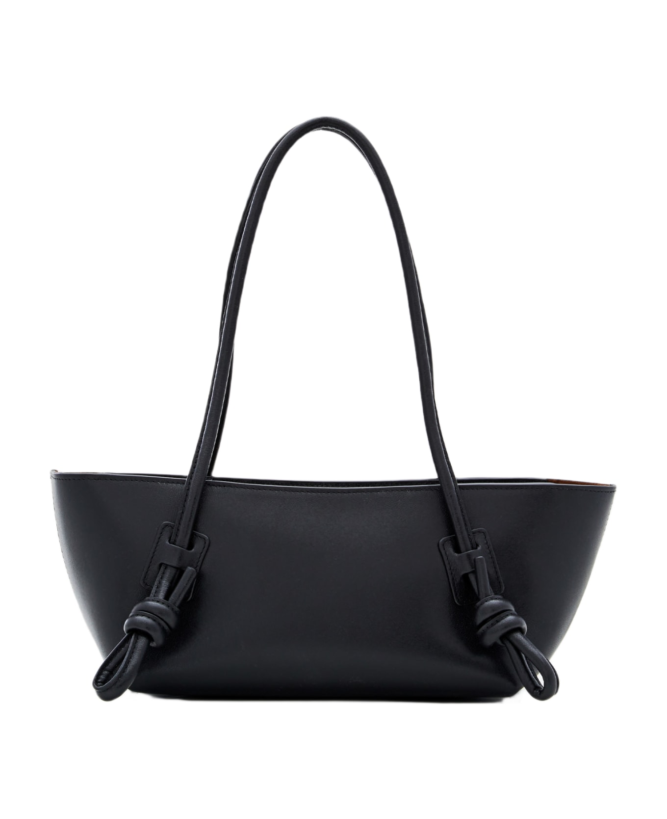 Hereu Fleca Leather Shoulder Bag - Black