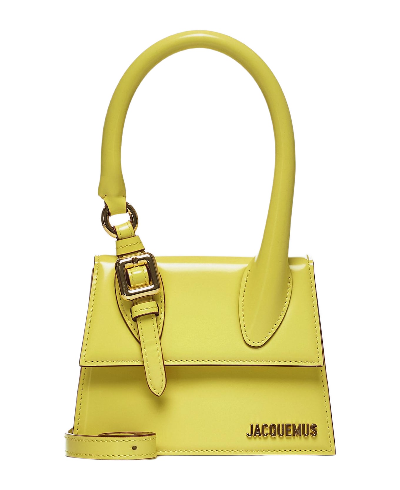 Jacquemus Le Chiquito Moyen Boucle Leather Belt - Yellow