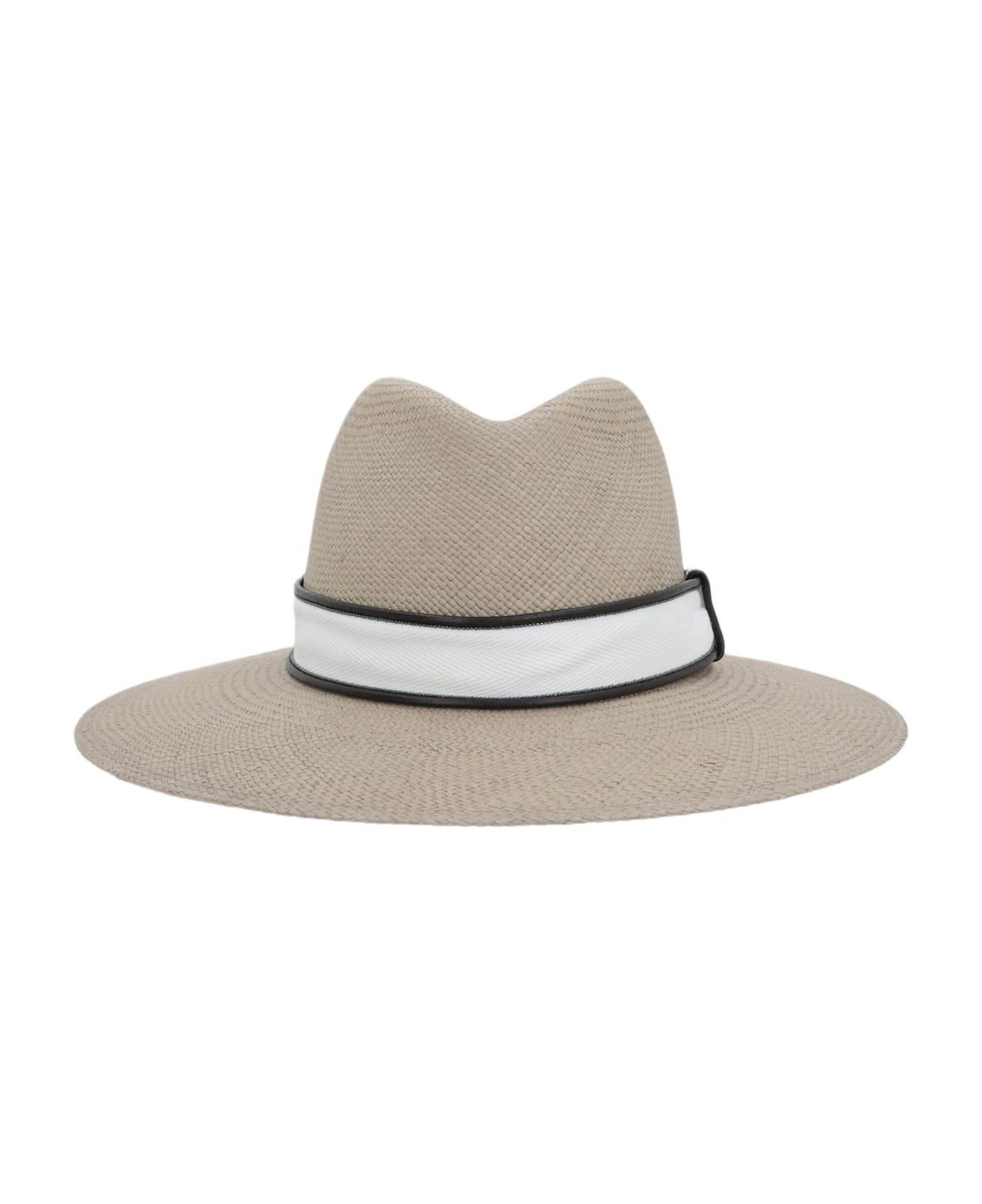 Brunello Cucinelli Natural Straw Fedora - NEUTRALS