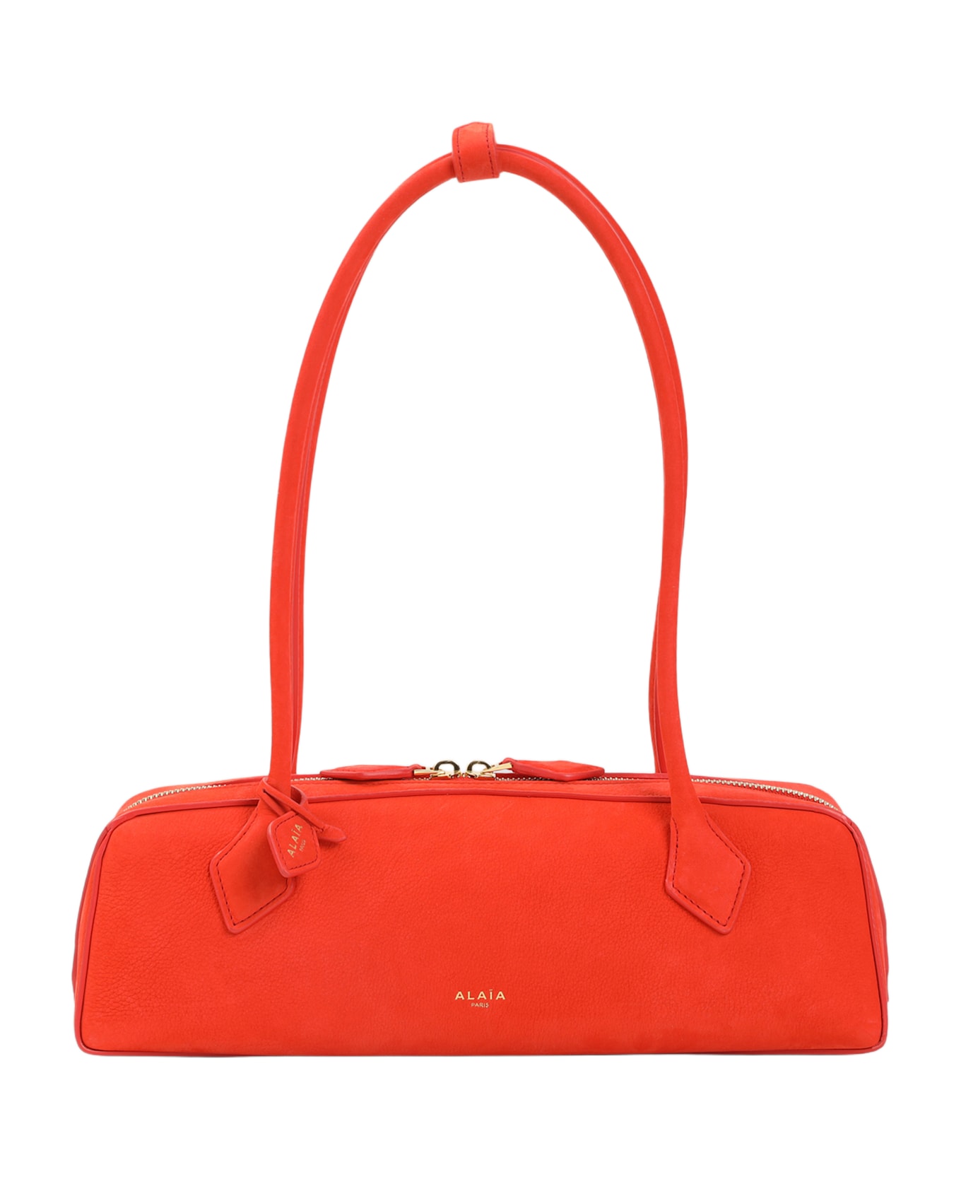 Alaia Alaïa Teckel Medium Shoulder Bag - Orange Brule