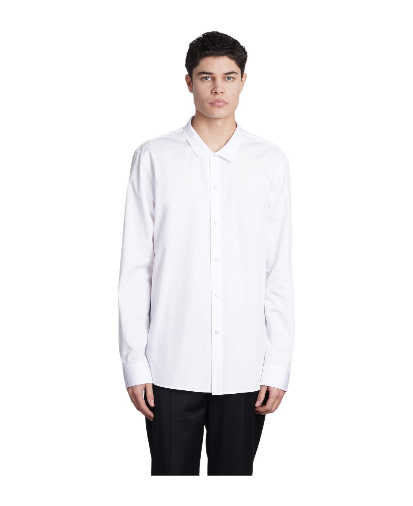 Balmain Shirt In White Cotton - white