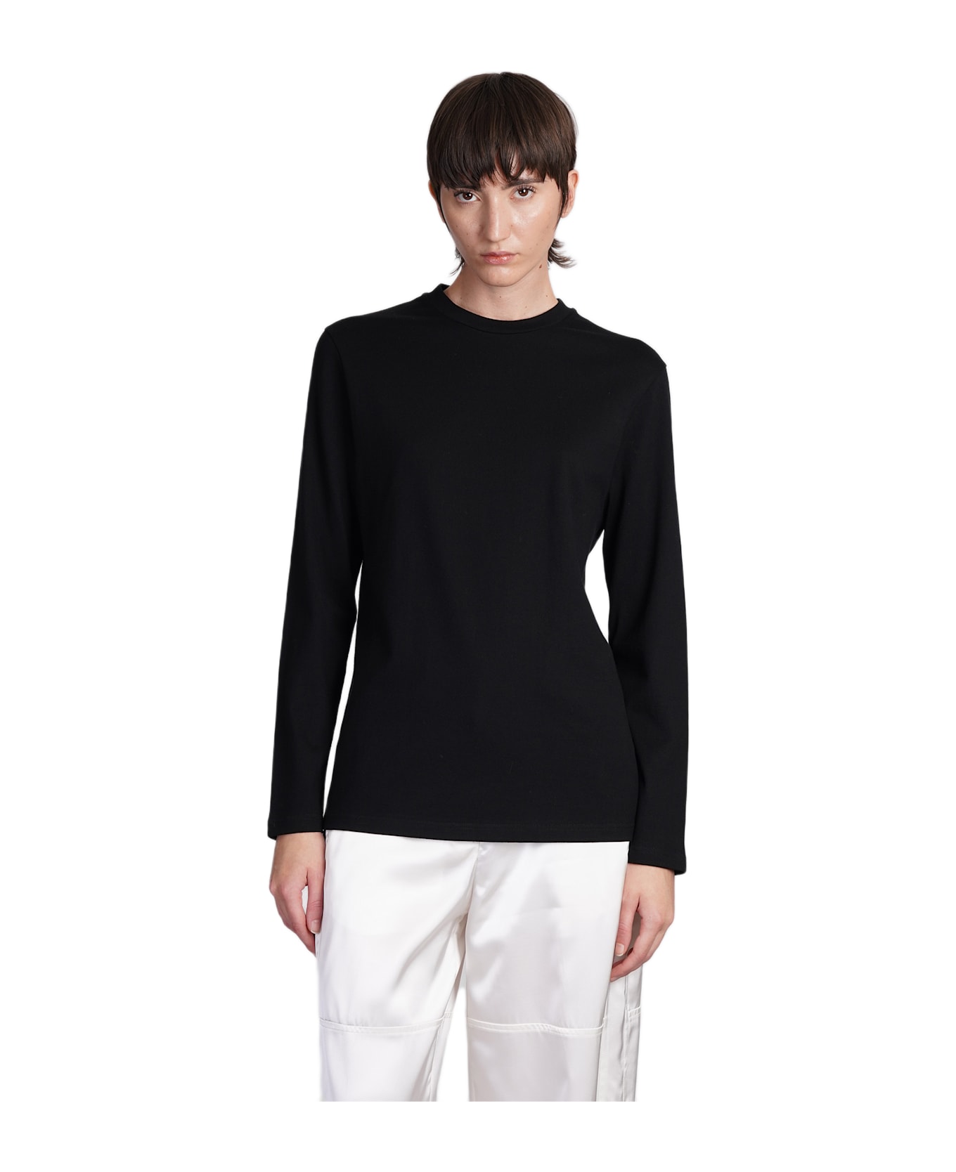 Jil Sander T-shirt In Black Cotton - Black