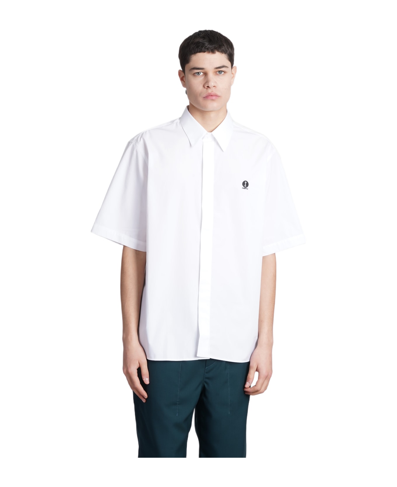 OAMC Studio Shirt In White Cotton - white