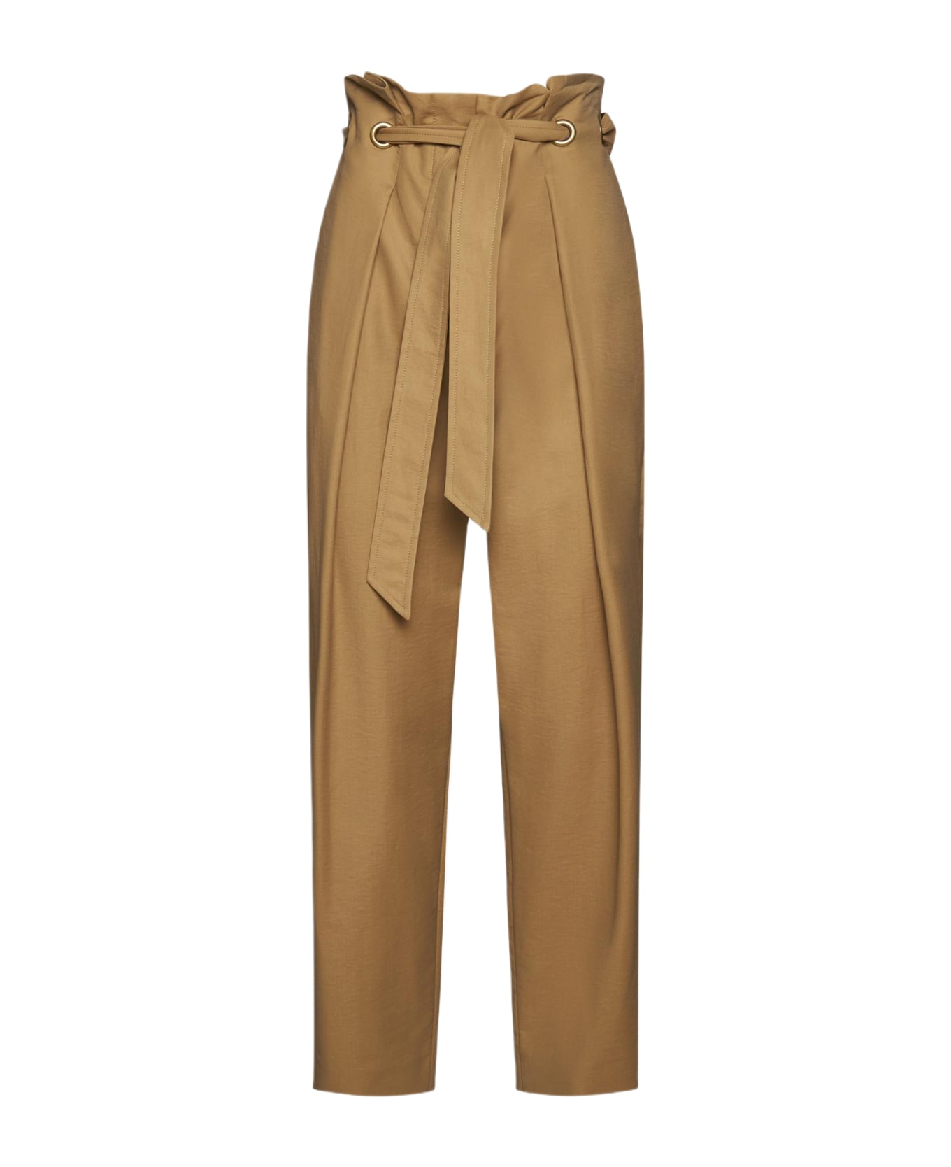 Max Mara Verna Cotton-blend Trousers - ALBINO
