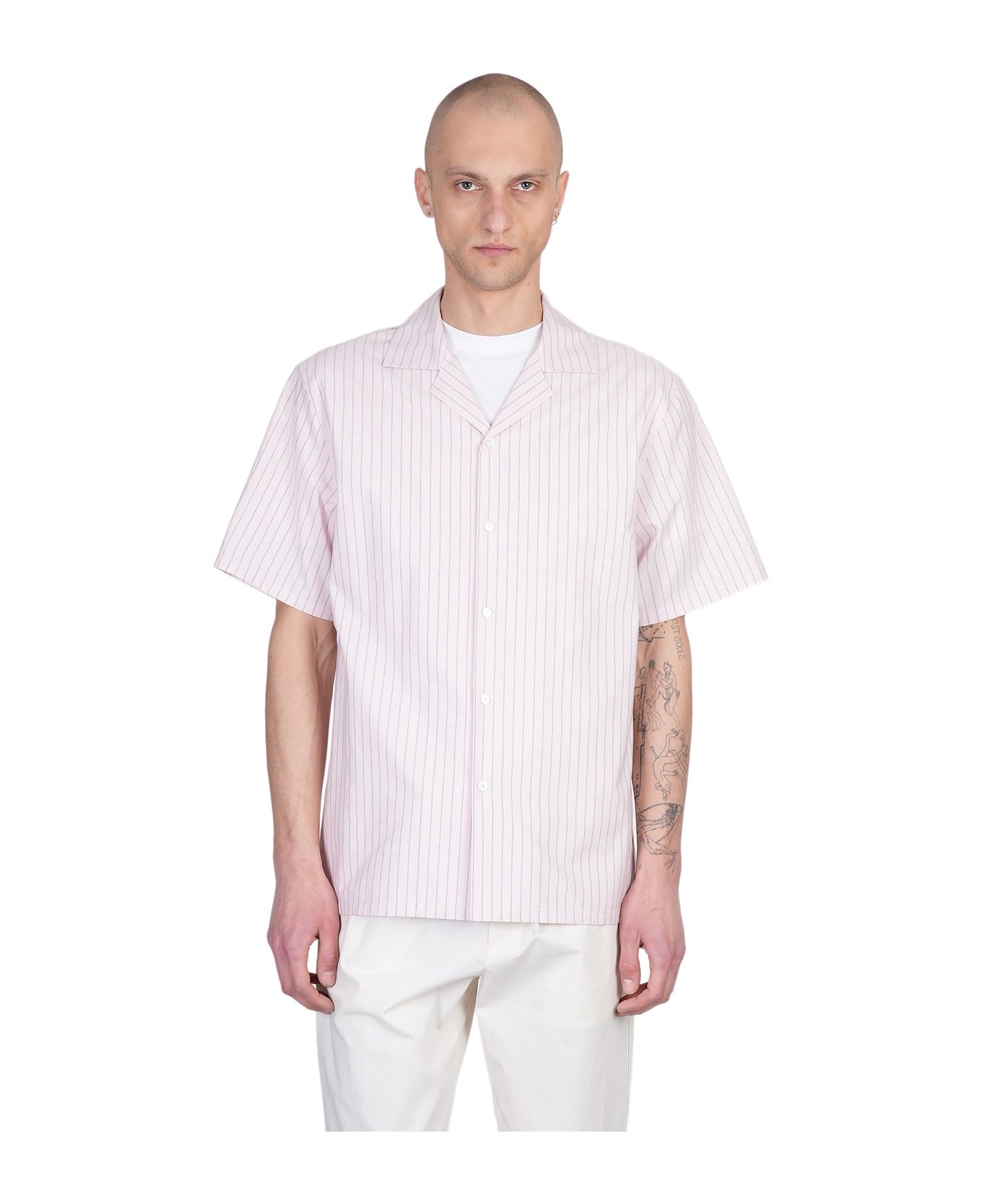 Lanvin Shirt In Rose-pink Cotton - rose-pink