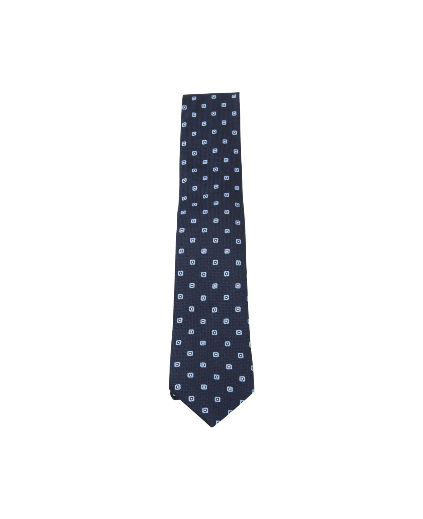 Zegna Blue Silk Tie - Blue