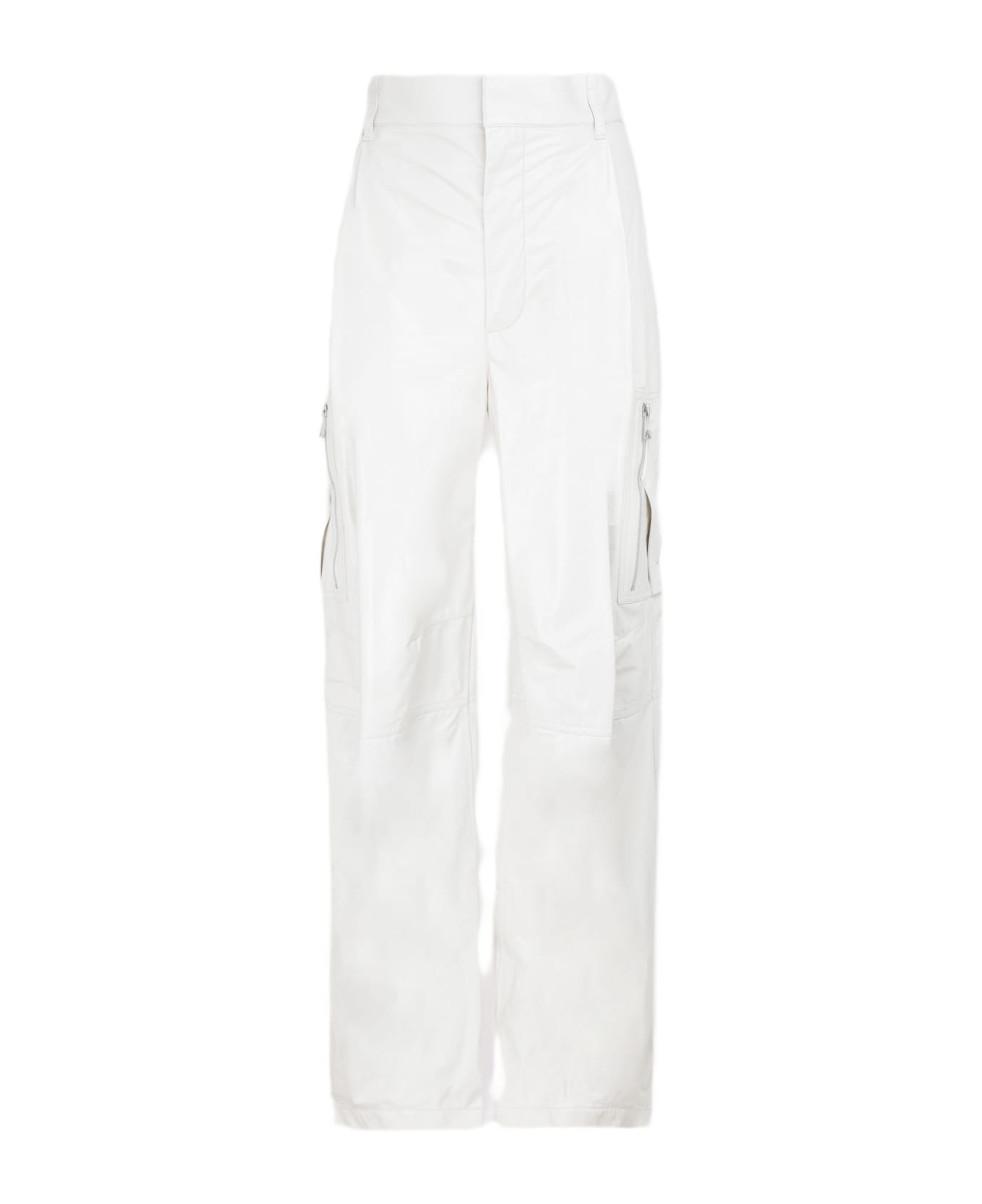 Bottega Veneta Leather Calf Pants - WHITE