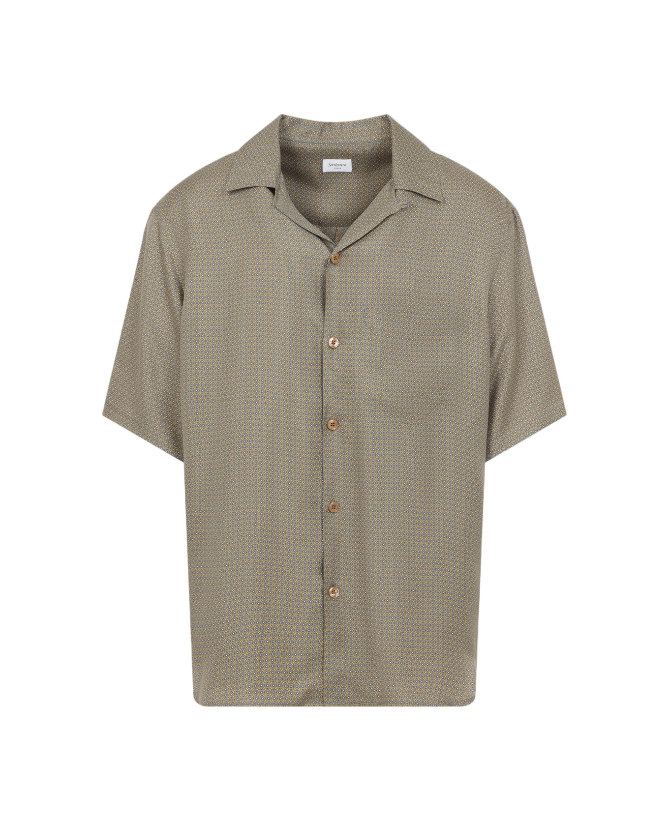 Saint Laurent Silk Shirt - Jaune Gris