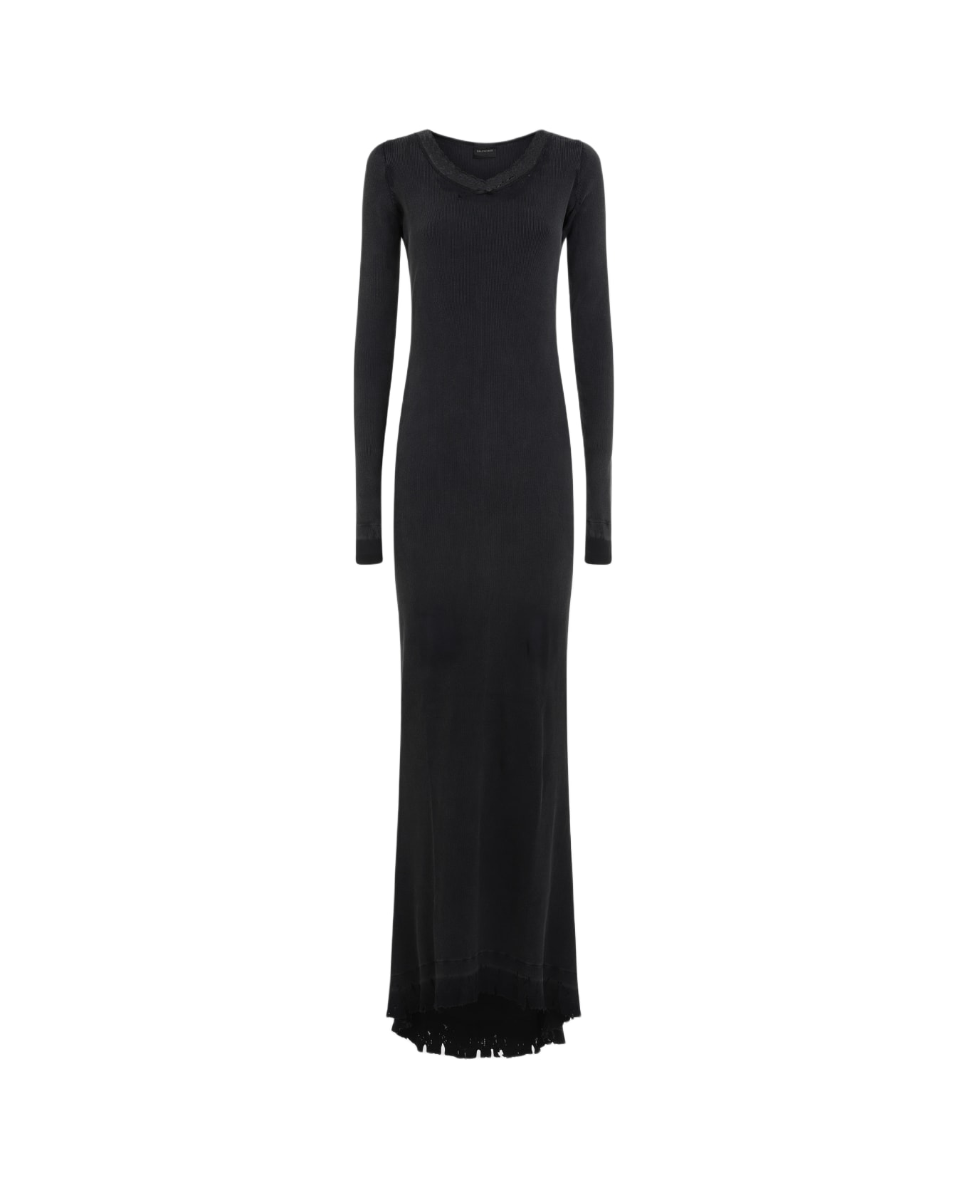 Balenciaga Lingerie Maxi Dress - Washed Black