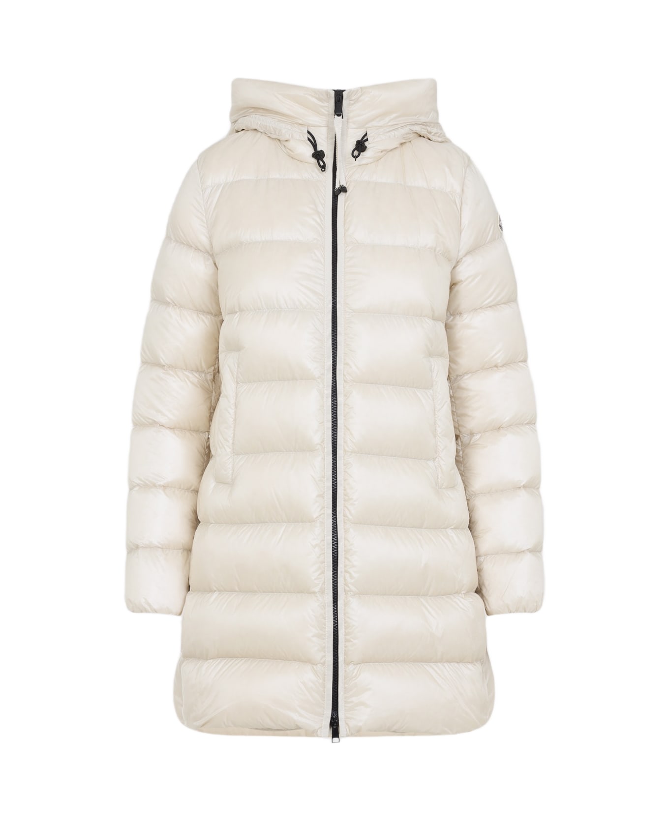 Moncler Suyenne Long Parka - N Light Beige