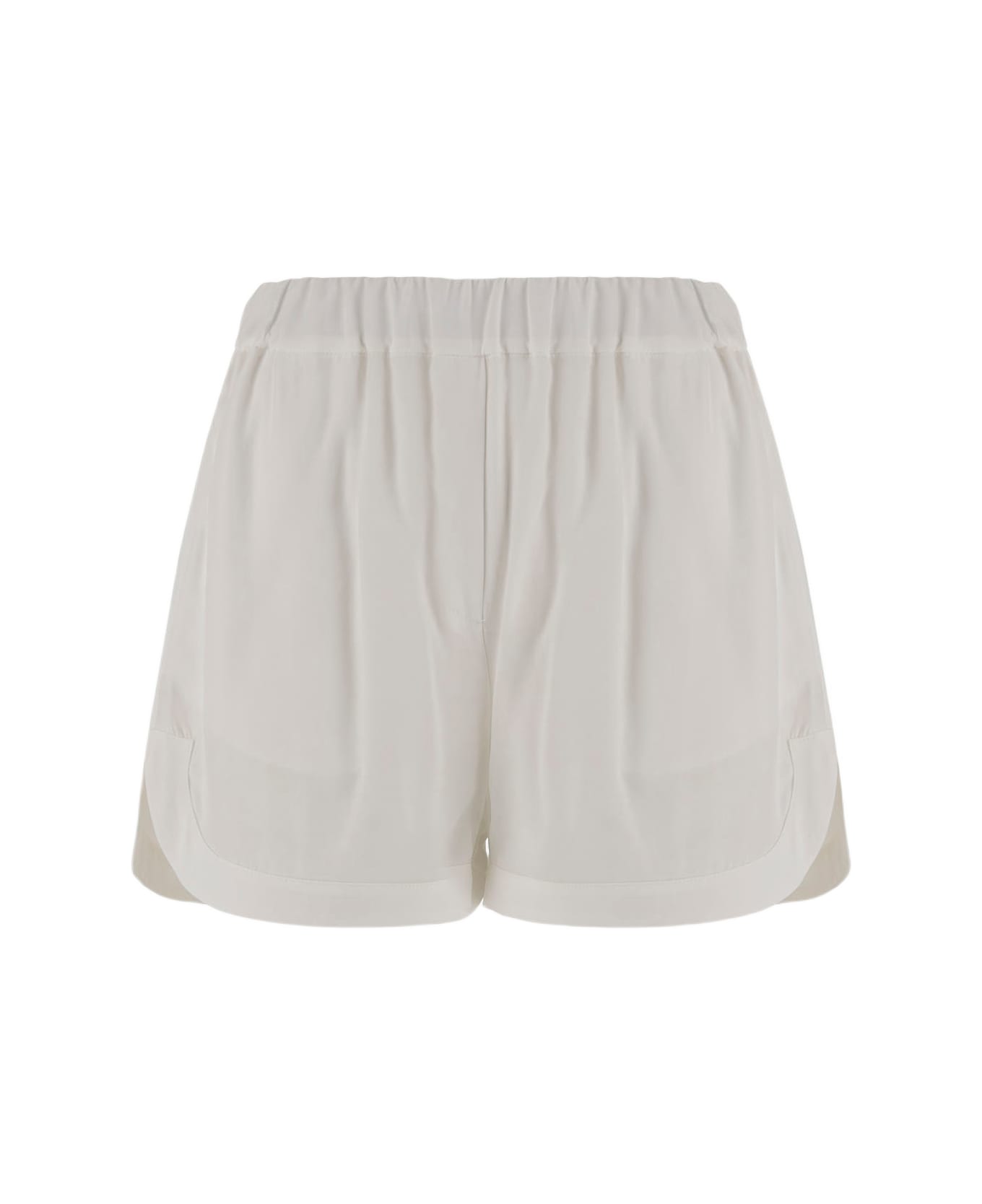 Pinko Linen And Viscose Short Pants - White
