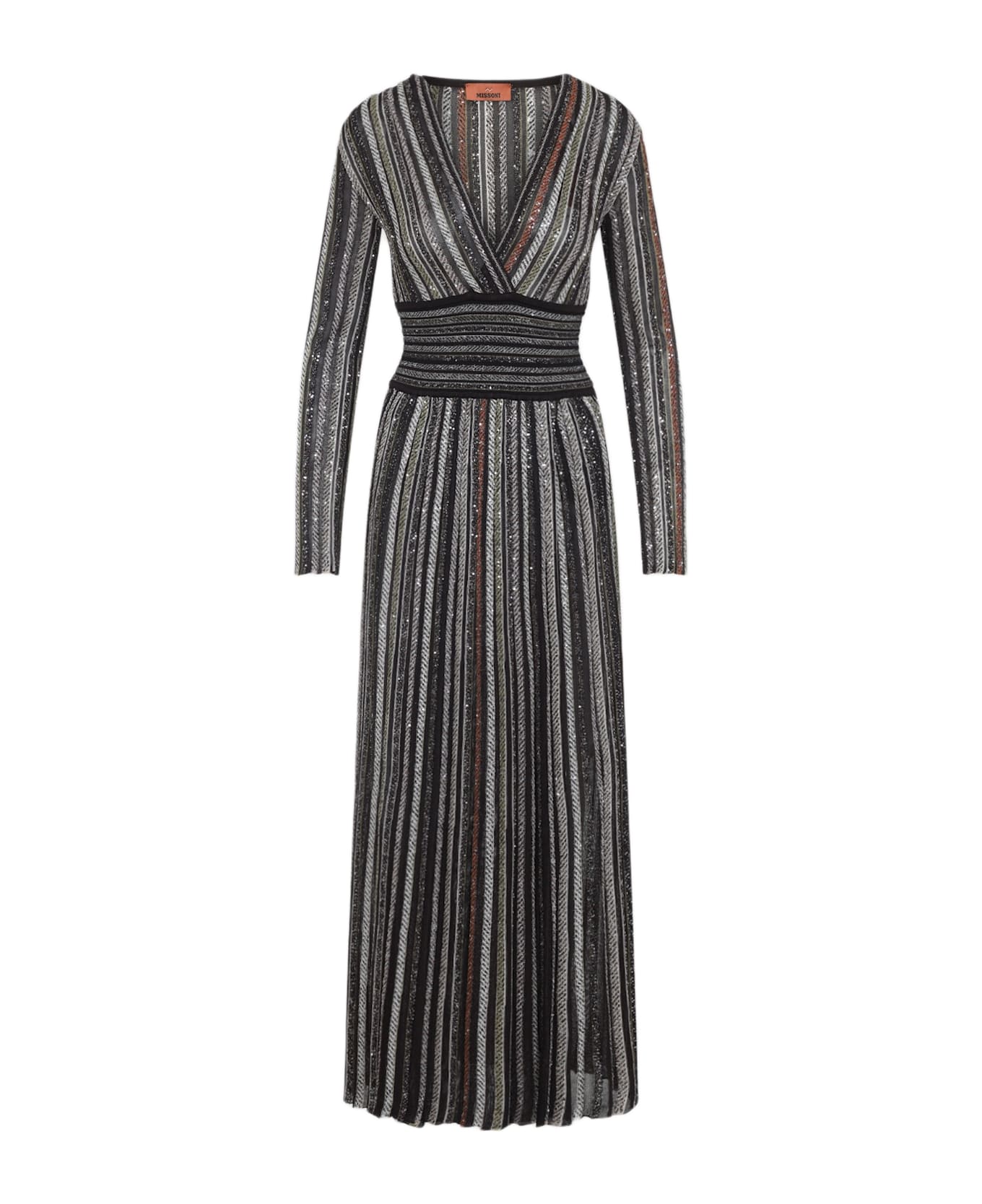 Missoni Long Dress - Multi Beige Brown