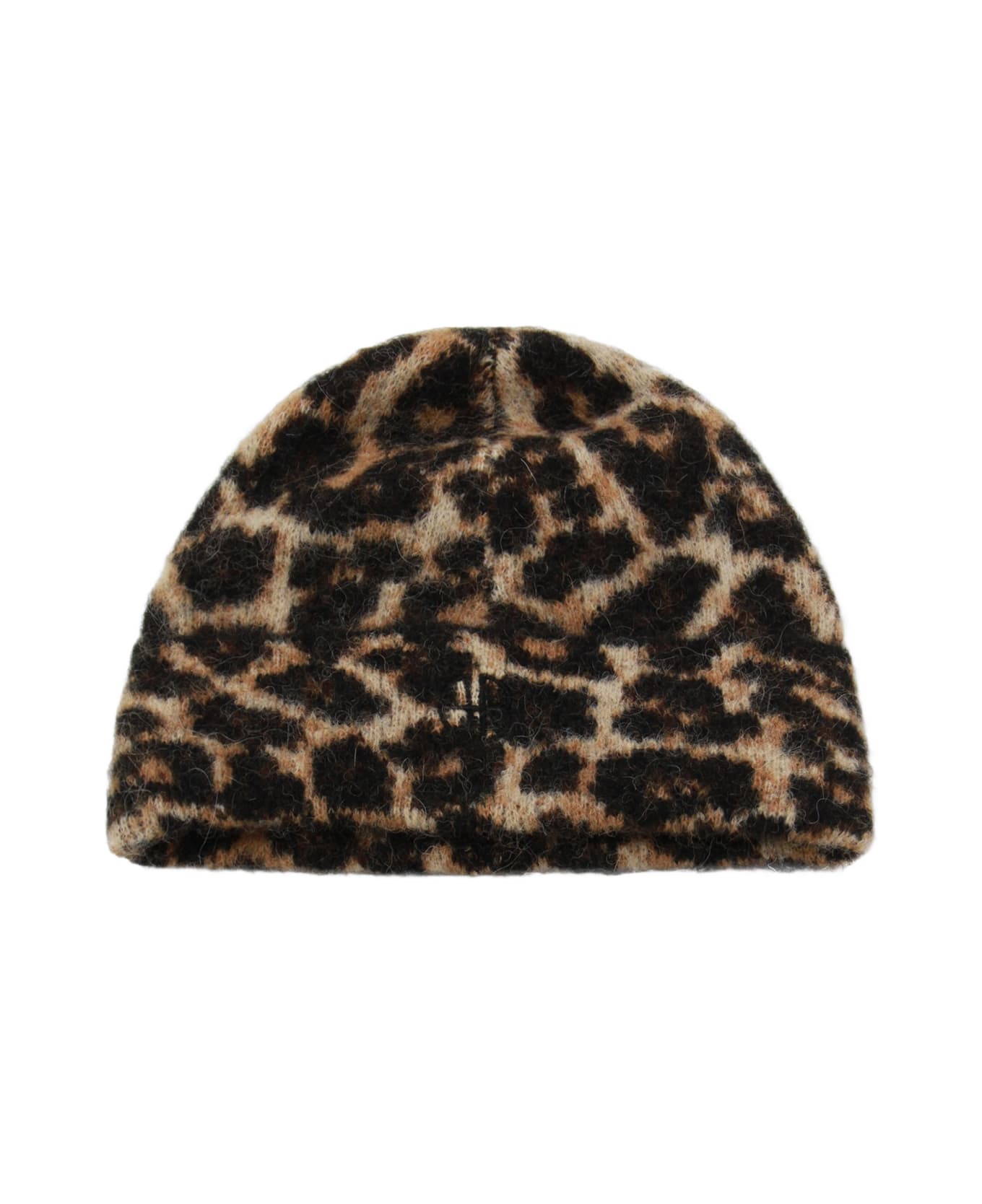 Anine Bing Leopard Hat - Brown