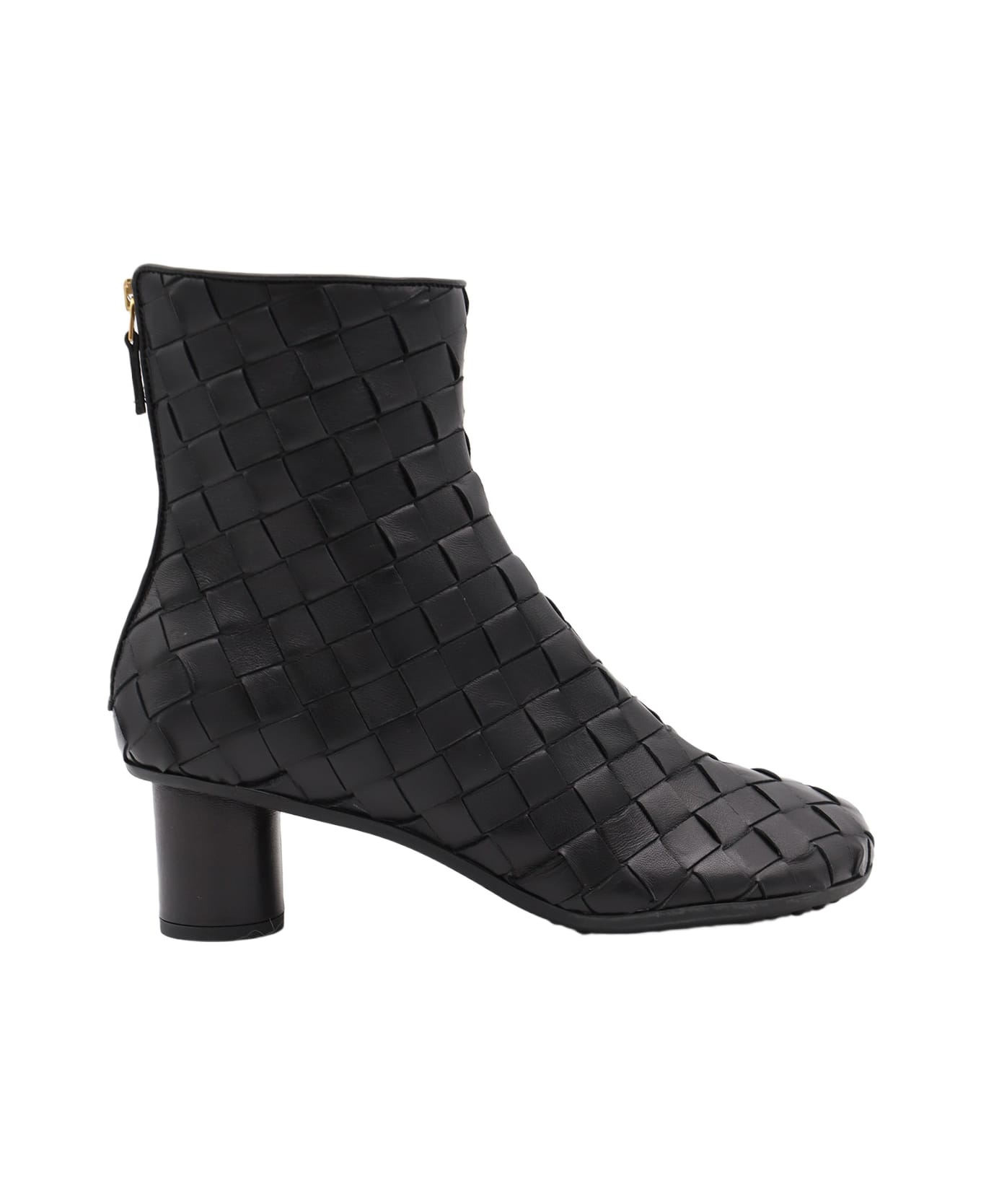 Bottega Veneta Black Leather Boots - Black