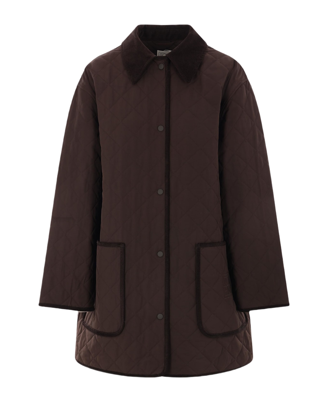 Totême Nylon Quilted Jacket - Marrone