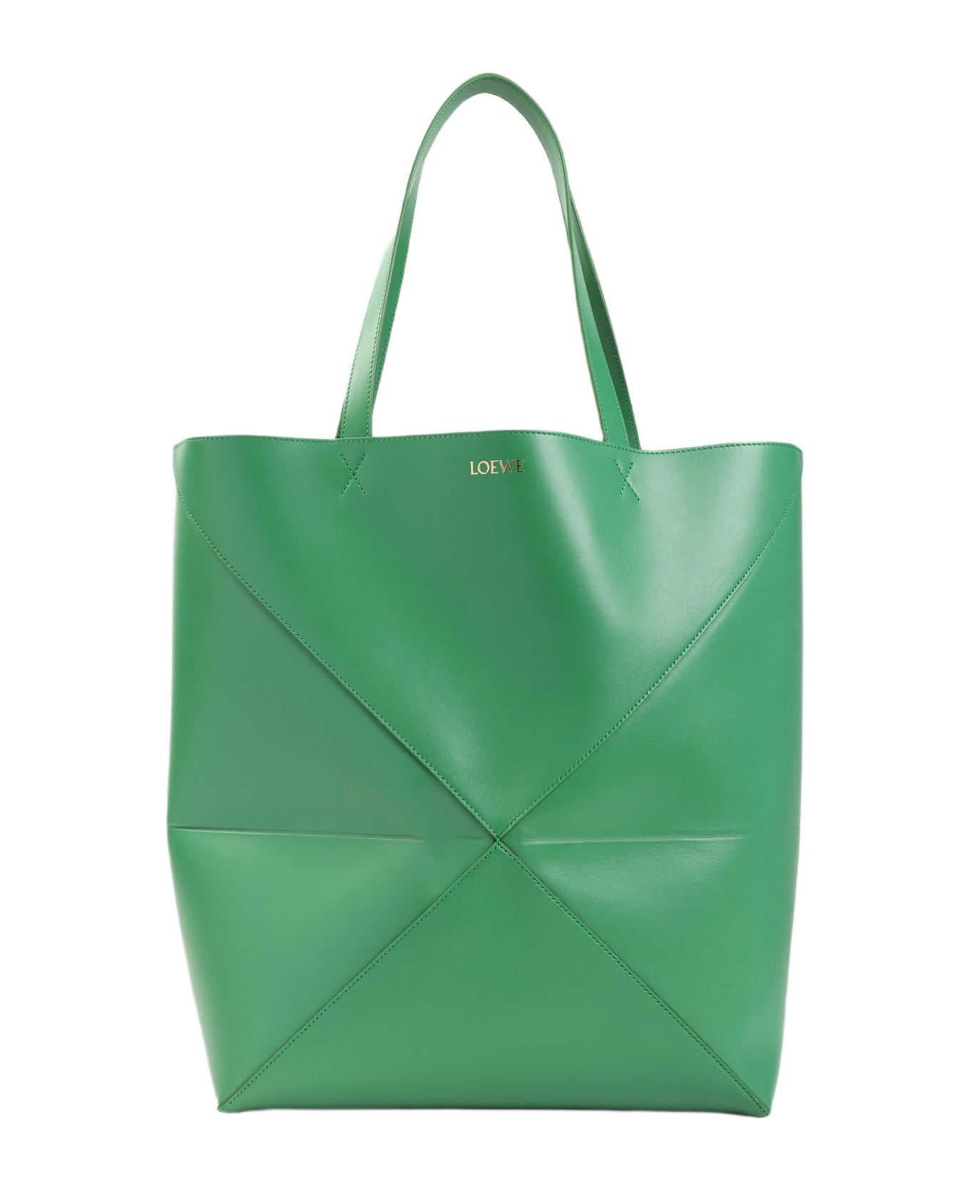 Loewe Puzzle Fold Large Tote - Tropical Green