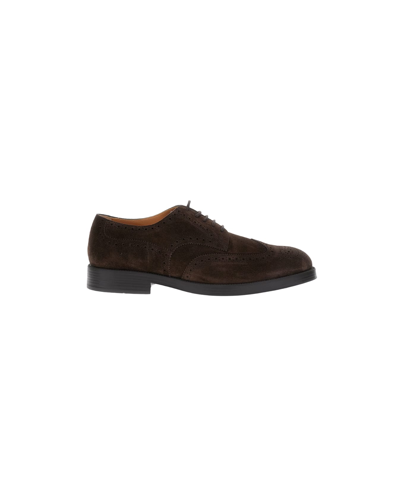 Tod
s Lace- Up Brogue Shoes Stached Heel - Brown