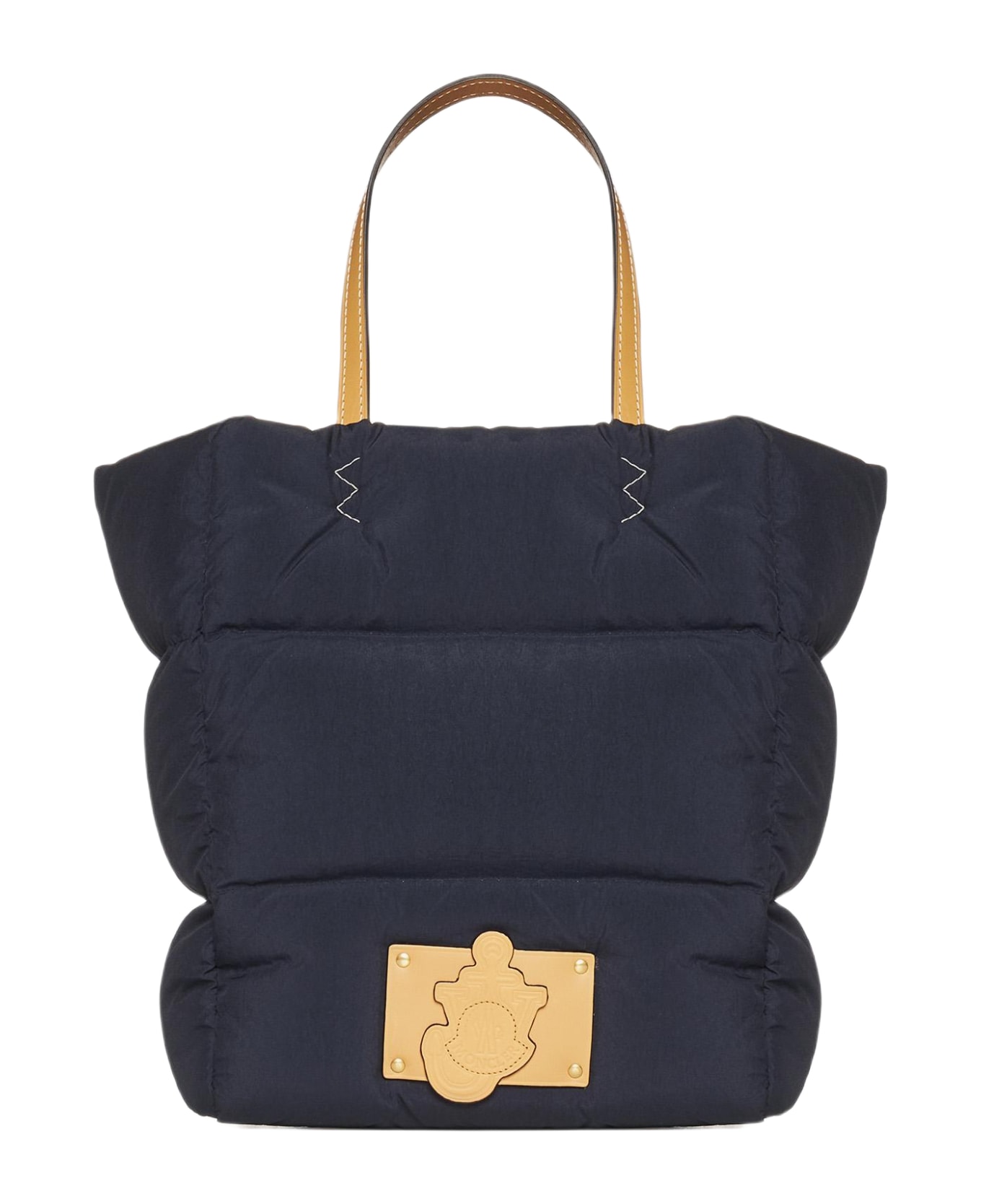 Moncler Genius Nylon And Leather Tote Bag - BLUE