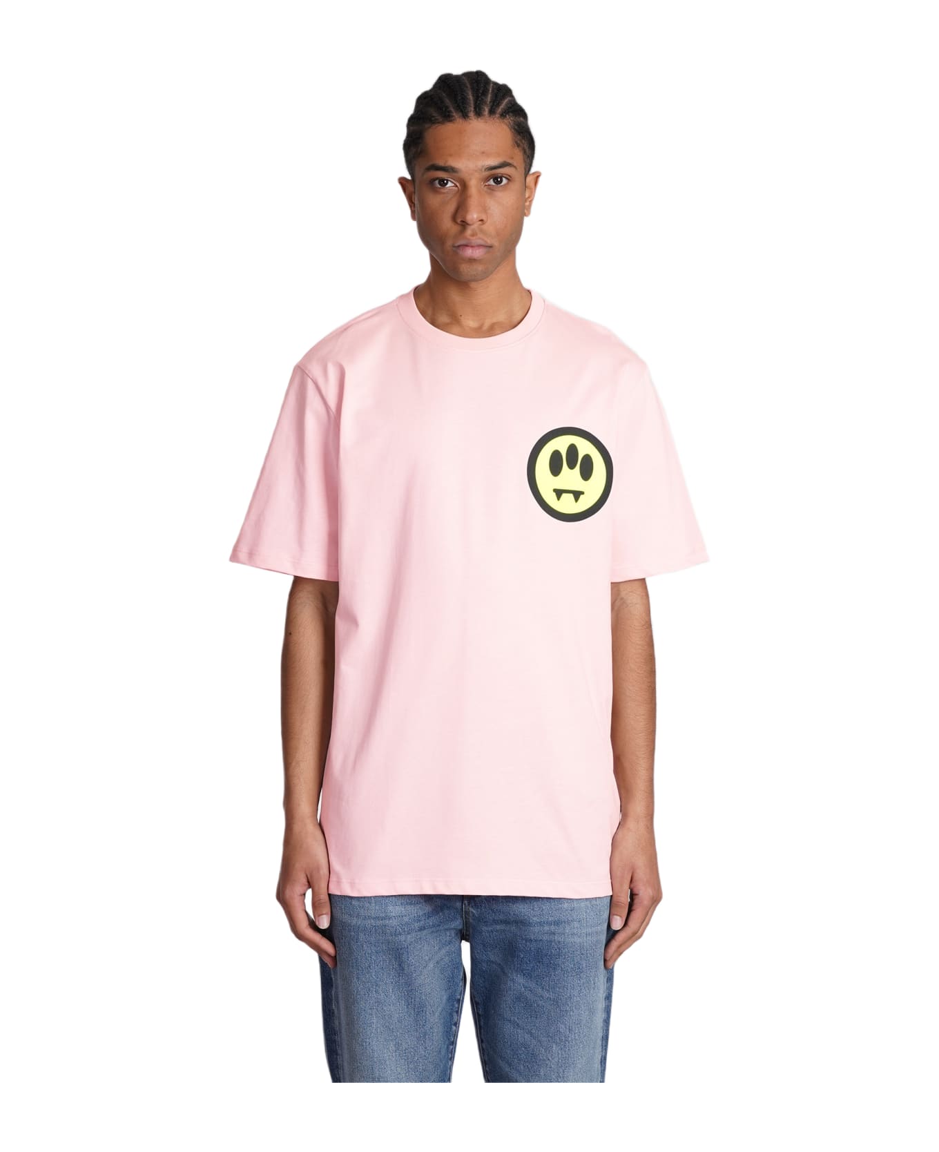 Barrow T-shirt In Rose-pink Cotton - Pink Tシャツ