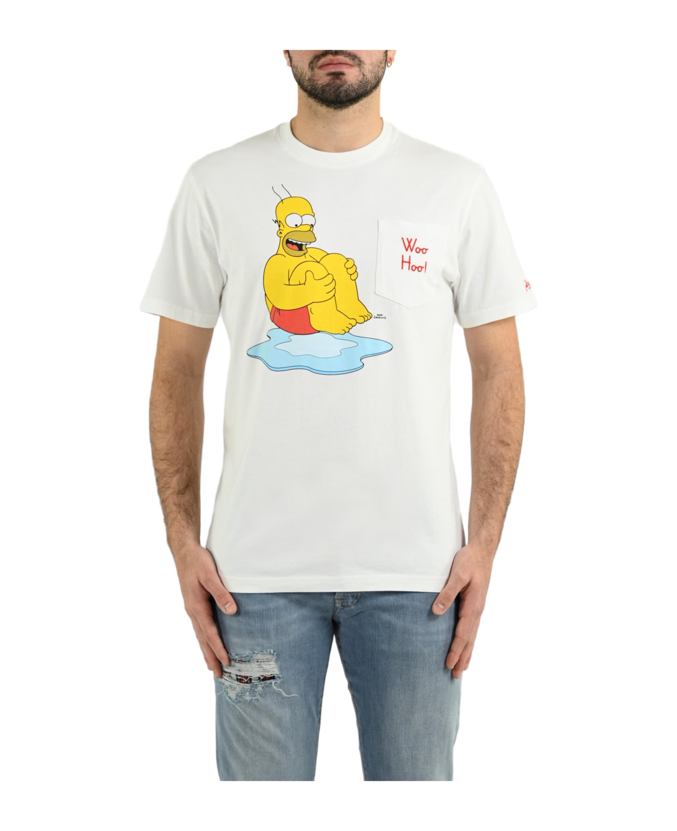 MC2 Saint Barth Cotton Men's Homer Print T-shirt | The Simpsons Special Edition - N Emb シャツ
