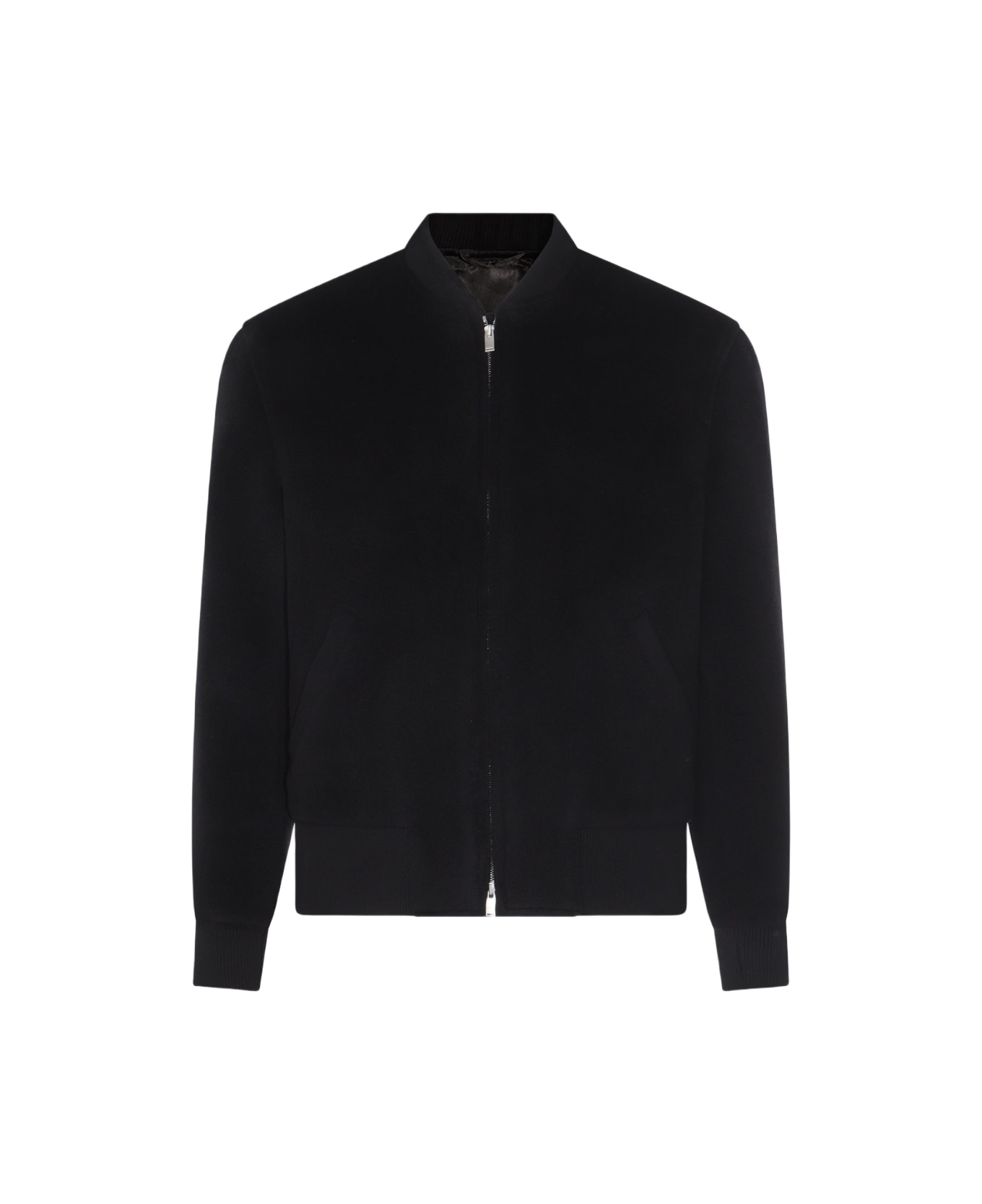 Lardini Black Wool Casual Jacket - Black