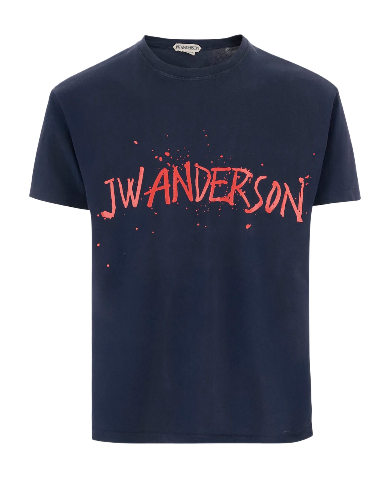 J.W. Anderson Cotton T-shirt With Logo - Blue