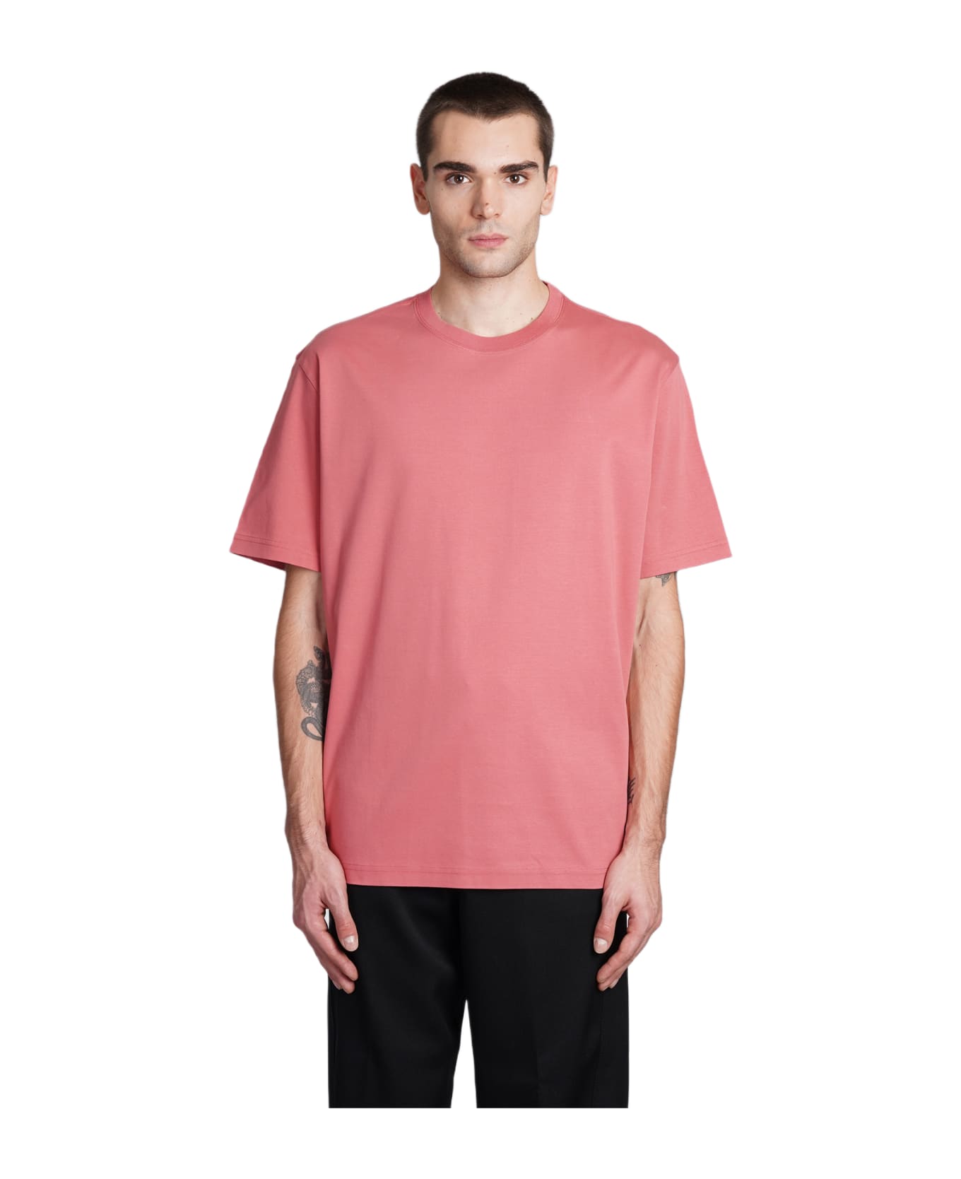 Lanvin T-shirt In Rose-pink Cotton - rose-pink