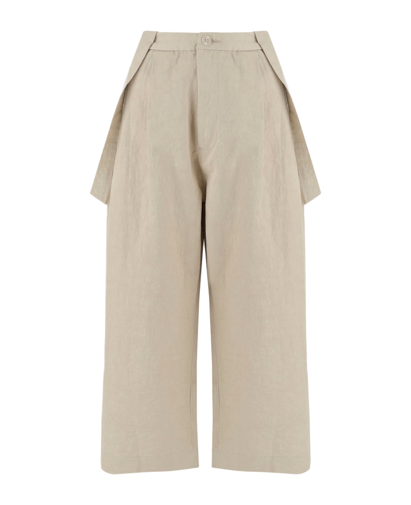 Lauren Manoogian Cotton And Linen Jumper Pants - Ivory